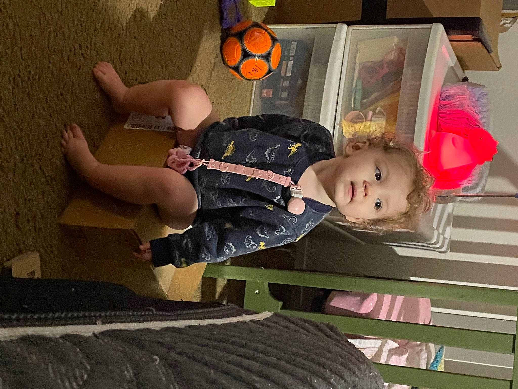 Roselynn is registered to the contest to win money with this photo: baby, baby_toddler_clothing, calabaza, child, flooring, fun, lamp, person, photography, room, sitting, toddler, wood