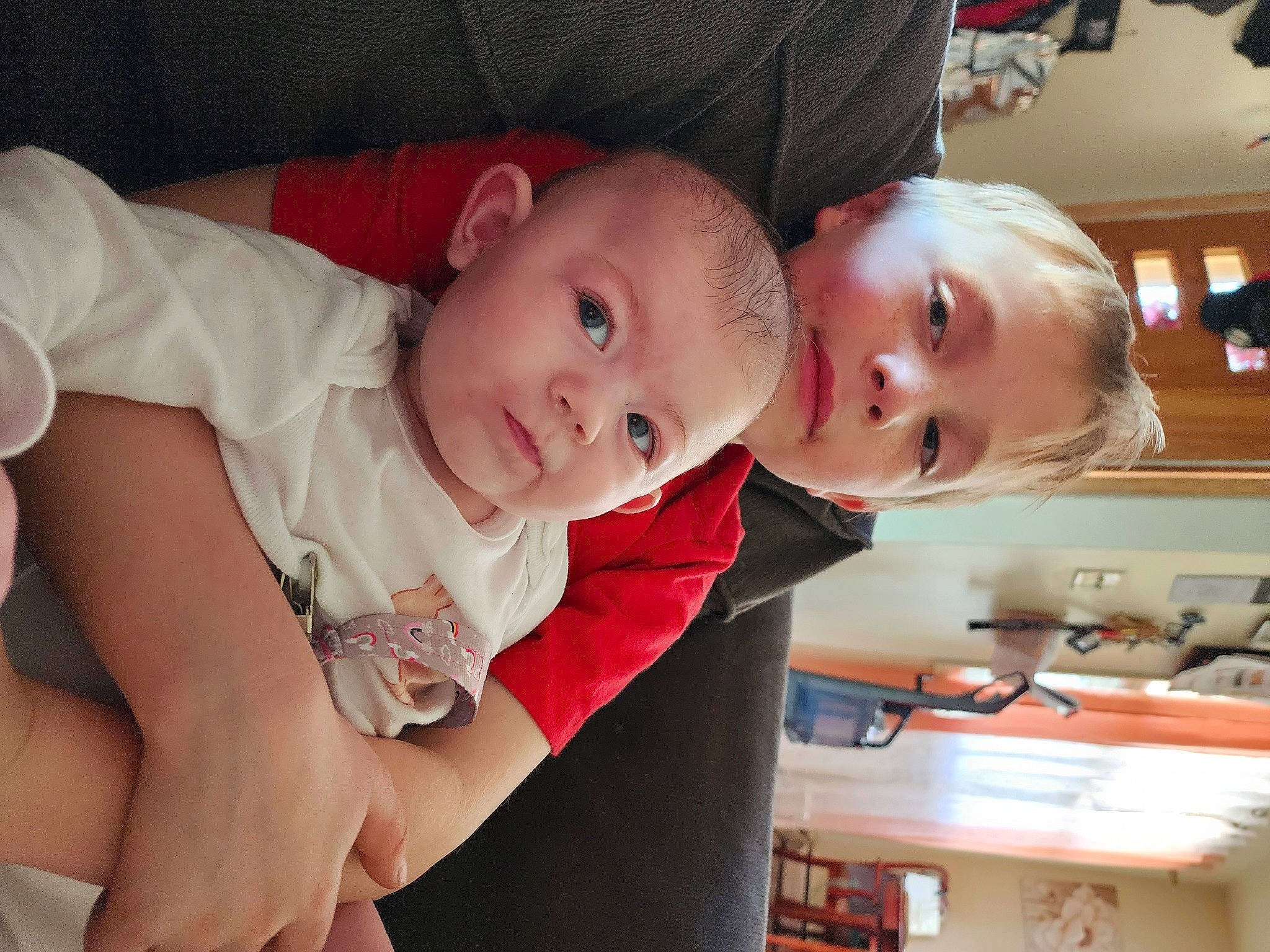 Aarron joined the competition — help win amazing prizes! arm, baby, baby_toddler_clothing, cheek, child, comfort, dress, eye, facial_expression, finger, fun, happy, head, iris, people, person, product, sitting, skin, smile