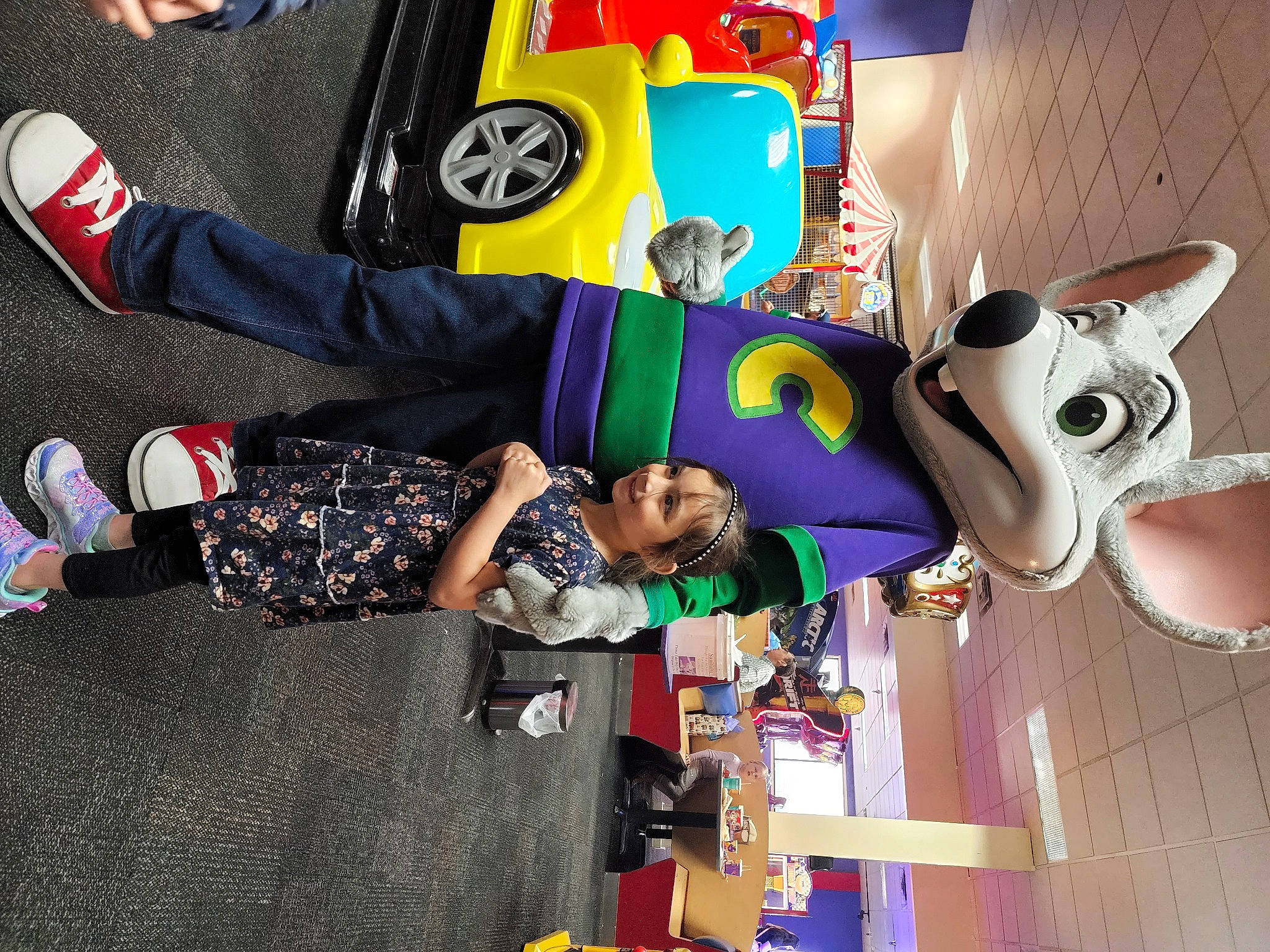 Anniah joined the competition — help win amazing prizes! animation, art, child, costume, event, fiction, fictional_character, fun, games, headwear, joy, leisure, machine, mascot, person, play, room, smile, t_shirt, toy