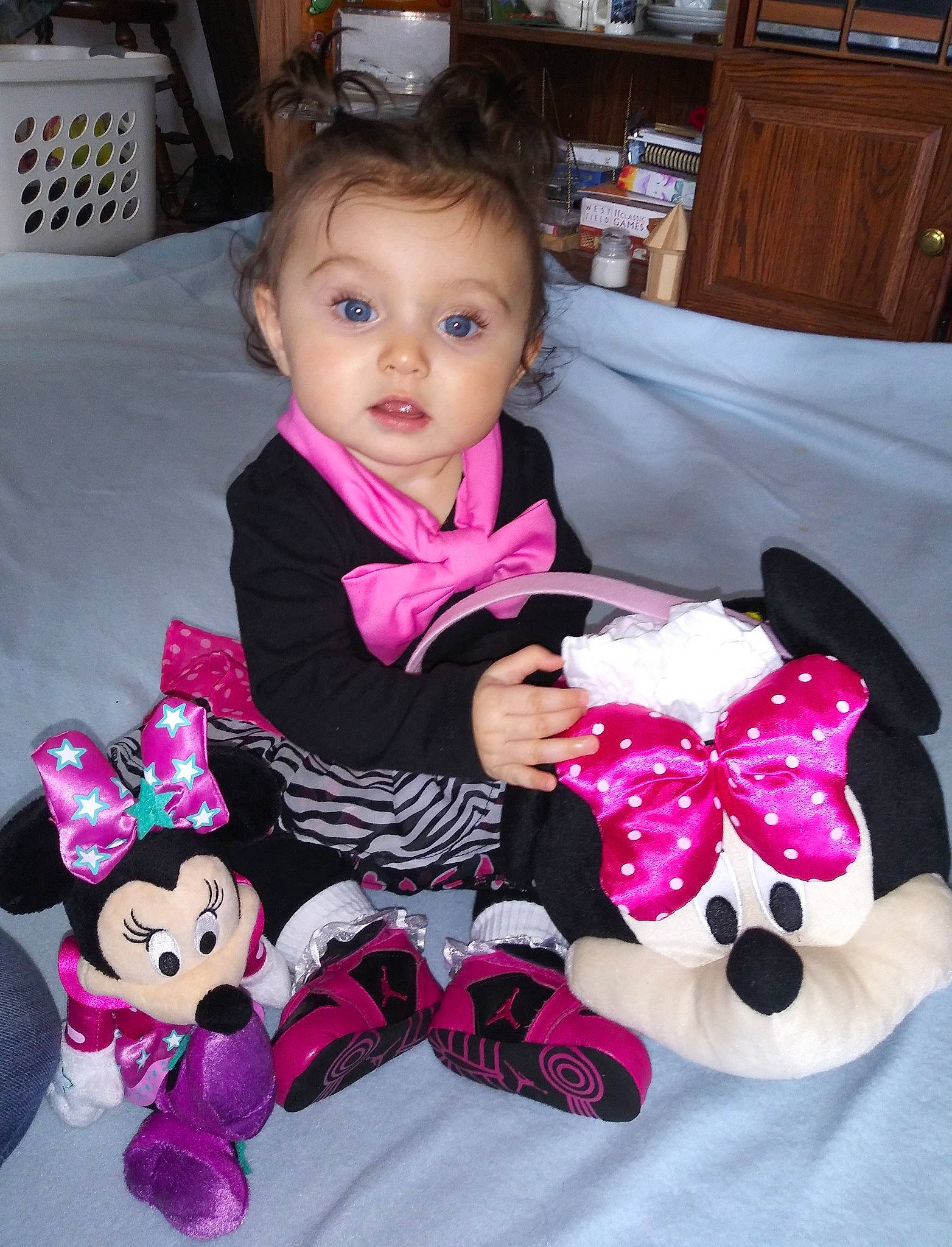 Ambria is registered to the contest to win money with this photo: baby, baby_products, baby_toddler_clothing, cheek, child, outerwear, person, pink, play, sitting, toddler