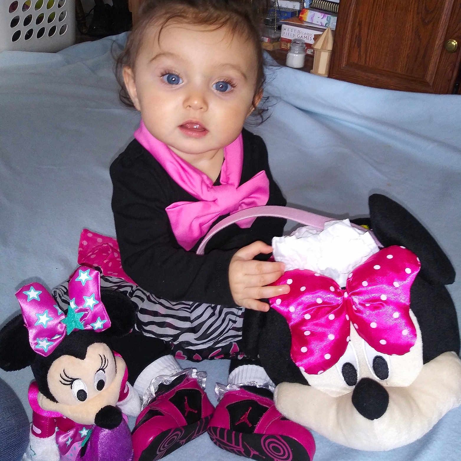 Ambria is registered to the contest to win money with this photo: baby, baby_products, baby_toddler_clothing, cheek, child, outerwear, person, pink, play, sitting, toddler