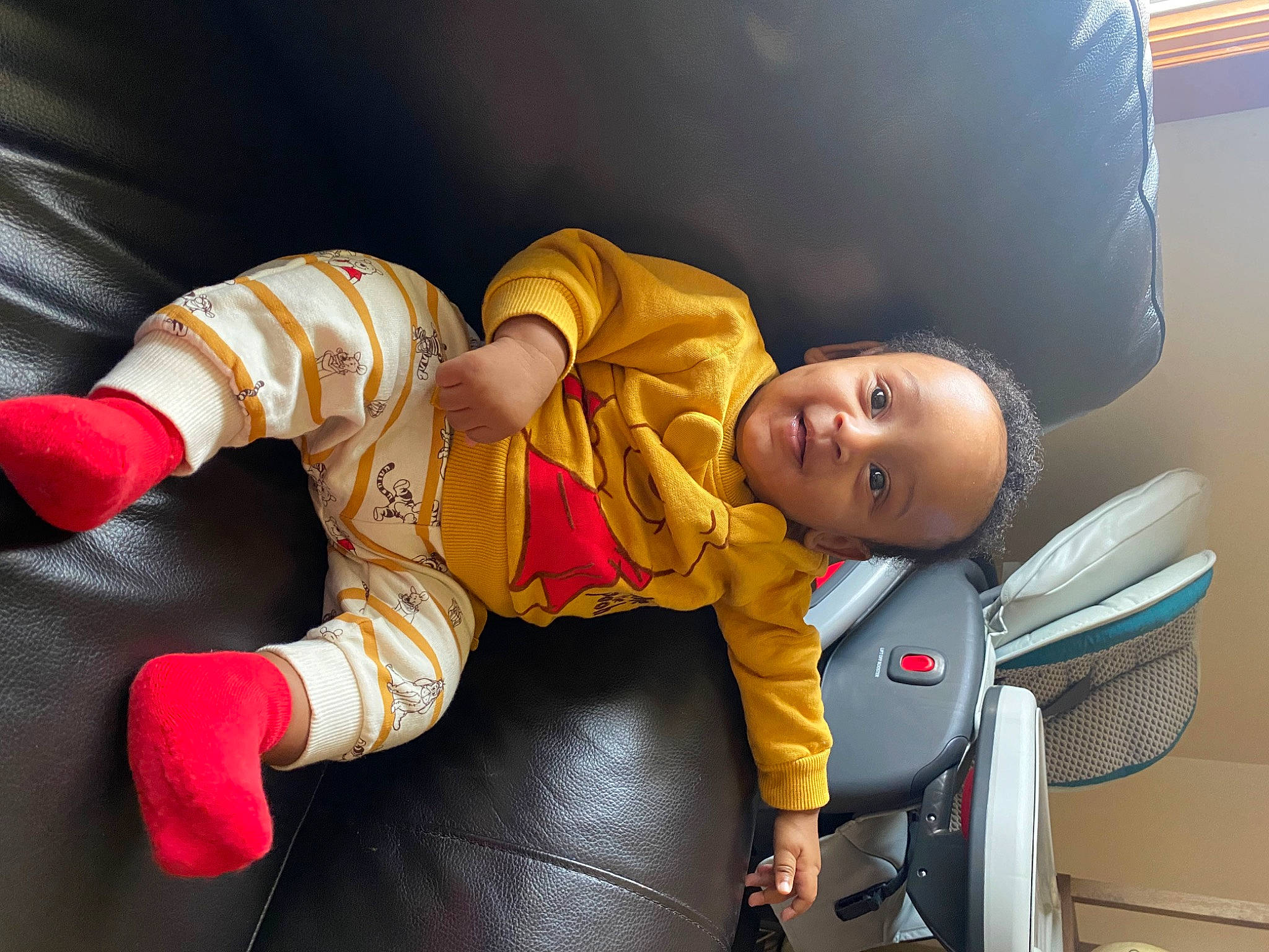 Lenox is registered to the contest to win money with this photo: auto_part, automotive_design, automotive_exterior, automotive_wheel_system, baby, baby_products, baby_toddler_clothing, car, car_seat, child, comfort, fun, motor_vehicle, person, smile, tire, toddler, vehicle, vehicle_door, wheel