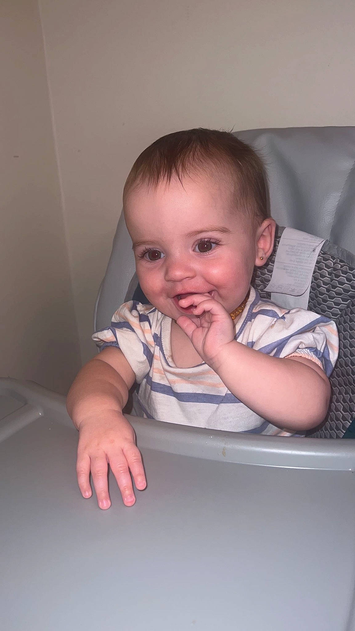 Journey joined the competition — help win amazing prizes! baby, baby_toddler_clothing, cheek, child, comfort, elbow, flash_photography, flooring, fun, head, iris, mouth, pattern, person, room, sitting, skin, sleeve, thumb, toddler