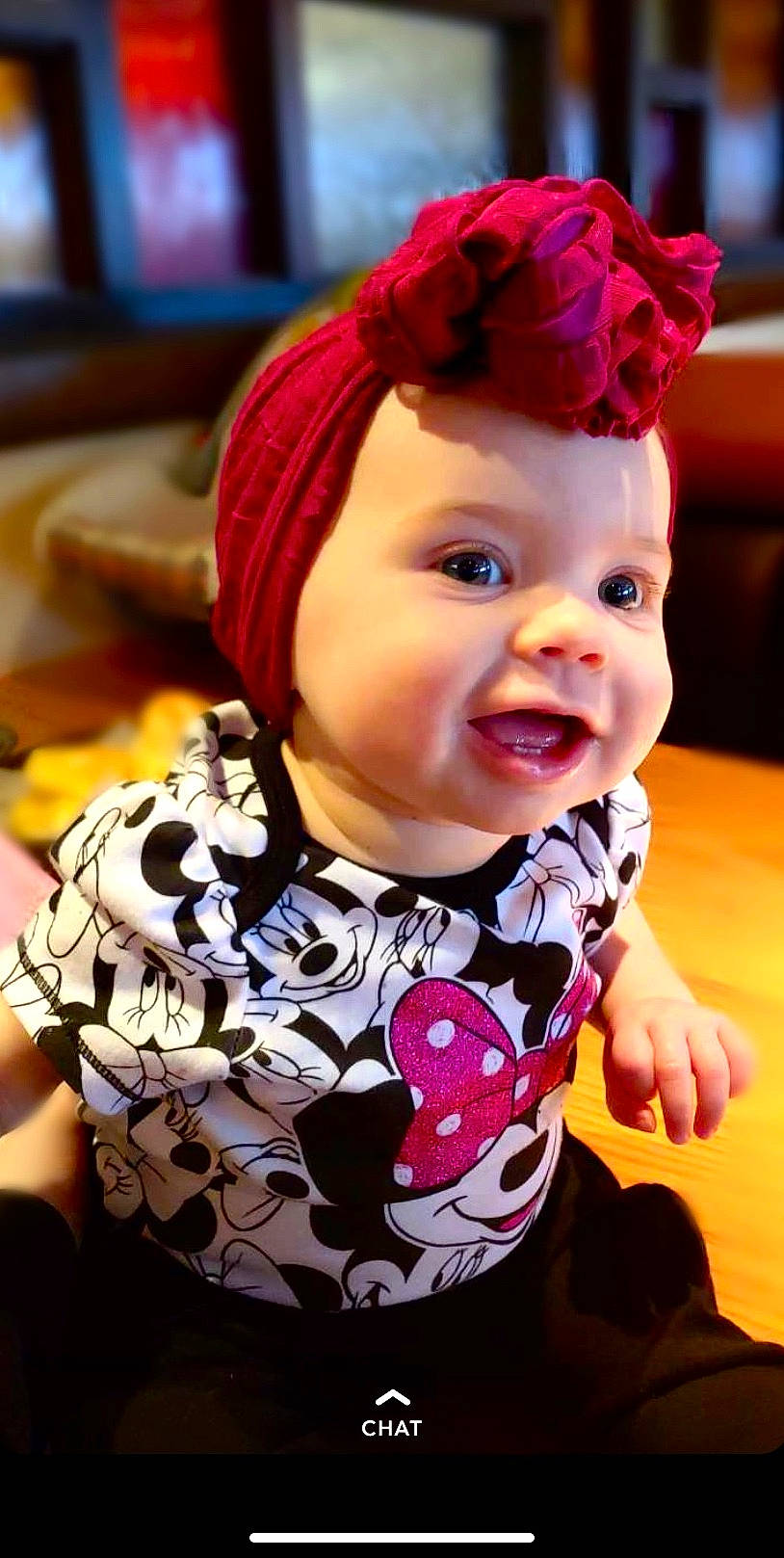 Eliza joined the competition — help win amazing prizes! baby, cheek, child, ear, fashion_accessory, hair_accessory, headband, headgear, person, pink, toddler