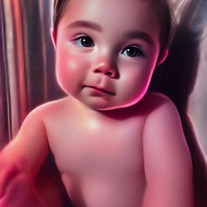 Creed joined the competition — help win amazing prizes! baby, cheeks, child, closeup, couch, cute, expression, eyes, face, hair, indoor, infant, person, portrait, sitting, skin, soft_light, striped_background, warm_colors, young