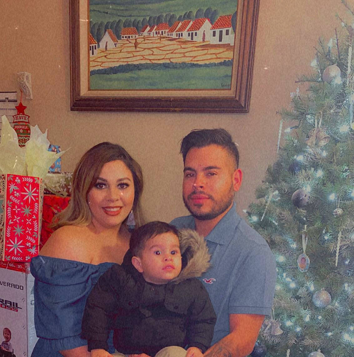 Jared joined the competition — help win amazing prizes! beard, christmas_decoration, christmas_tree, ear, evergreen, eye, face, family, head, holiday, human, interior_design, iris, joy, lap, love, mouth, nose, ornament, people