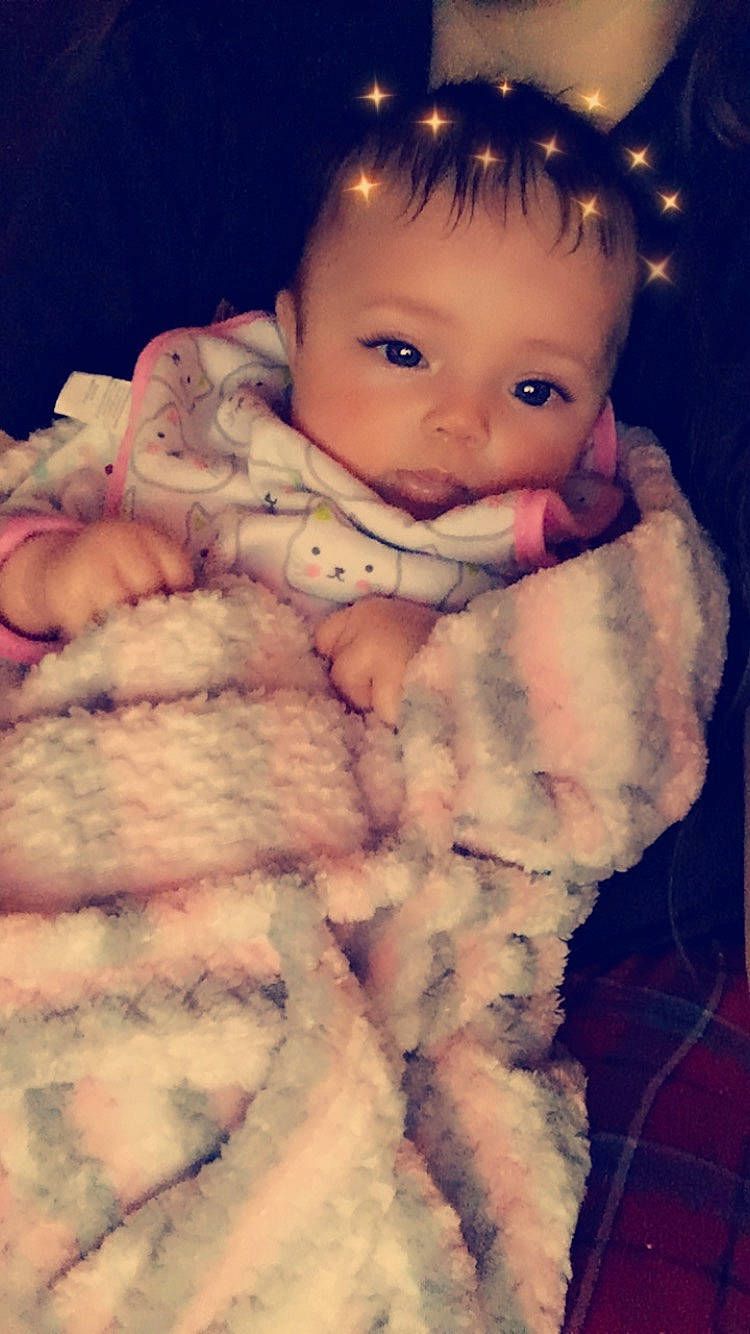 Anylah joined the competition — help win amazing prizes! baby, cheek, child, eye, face, forehead, fur, fur_clothing, head, nose, person, pink, skin, smile, textile, toddler, wool