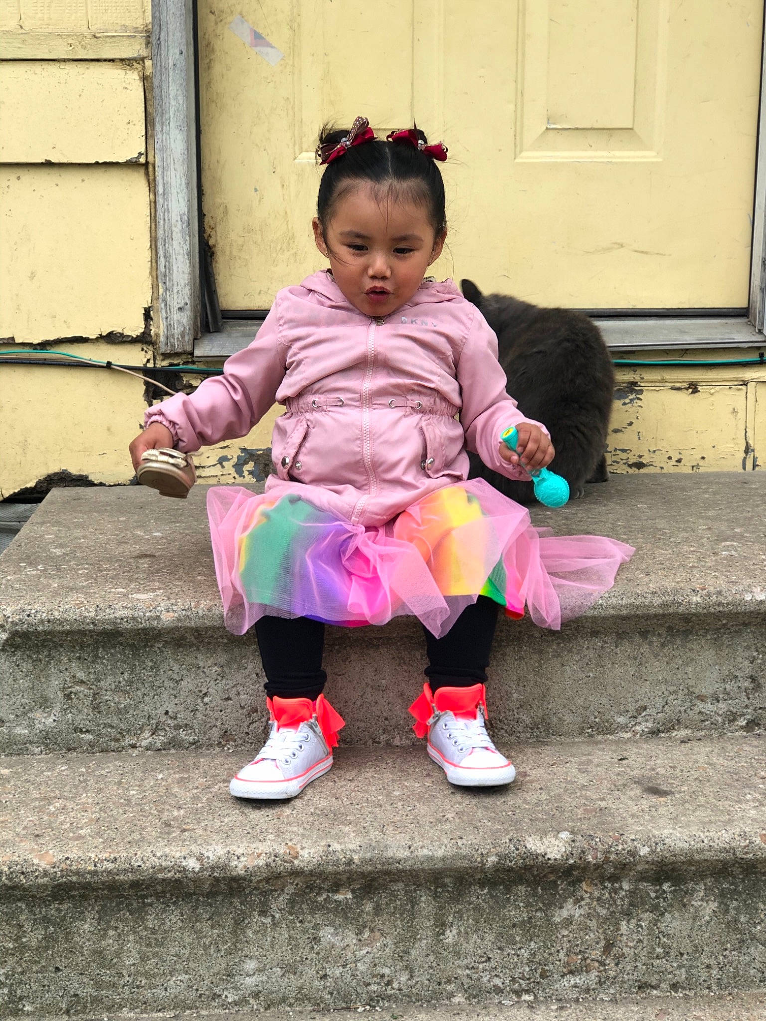 Juliet joined the competition — help win amazing prizes! baby, cheek, child, happy, person, pink, play, sitting, skin, smile, toddler