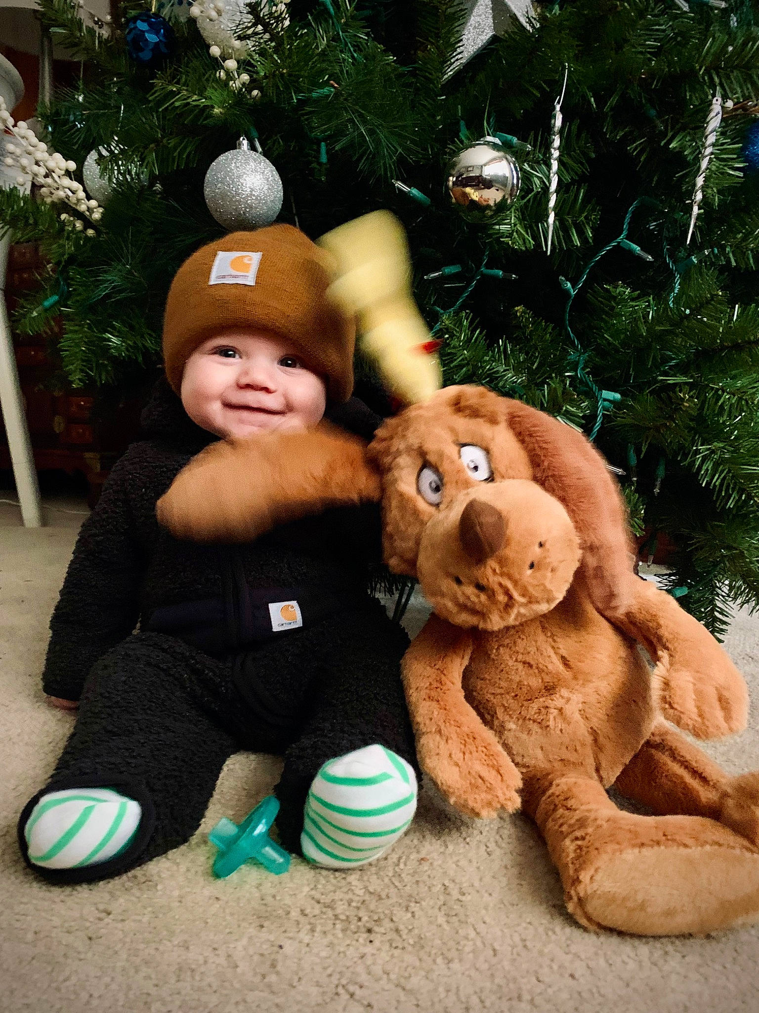 Jameson joined the competition — help win amazing prizes! child, facial_expression, fawn, fun, grass, happy, hat, head, headwear, human_body, joy, lawn_ornament, leisure, organism, person, plant, skin, smile, stuffed_toy, teddy_bear