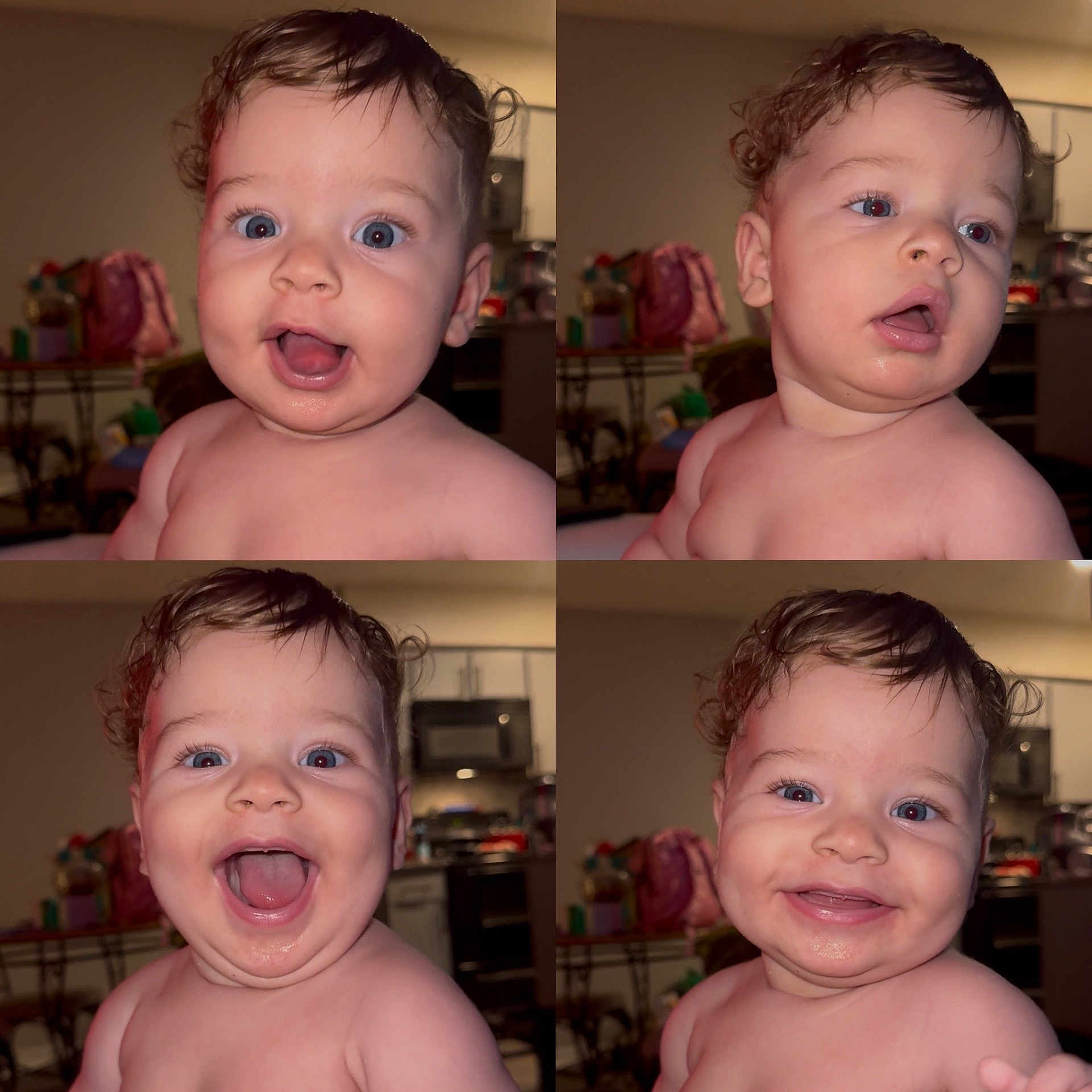 Cassius is registered to the contest to win money with this photo: baby, child, portrait, indoor, expression, smiling, happy, cute, curly_hair, blue_eyes, skin, face, head, young, infant, toddler, emotion, photography, closeup, collage