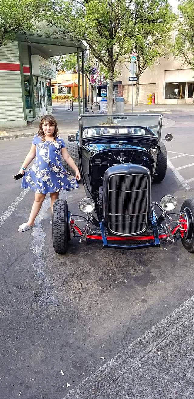 Journey joined the competition — help win amazing prizes! antique_car, auto_part, automotive_design, automotive_exterior, bumper, car, classic, classic_car, custom_car, fender, ford_model_a, hot_rod, land_vehicle, motor_vehicle, person, street, vehicle, vintage_car, wheel