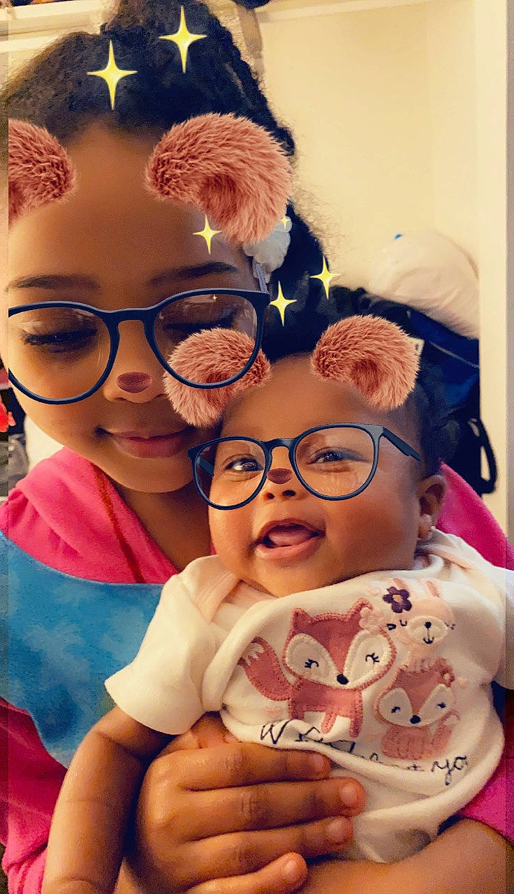 Destany joined the competition — help win amazing prizes! cheek, child, cool, eyewear, facial_expression, fun, gesture, glasses, hairstyle, happy, head, headgear, human, nose, organ, person, pink, skin, smile, toddler