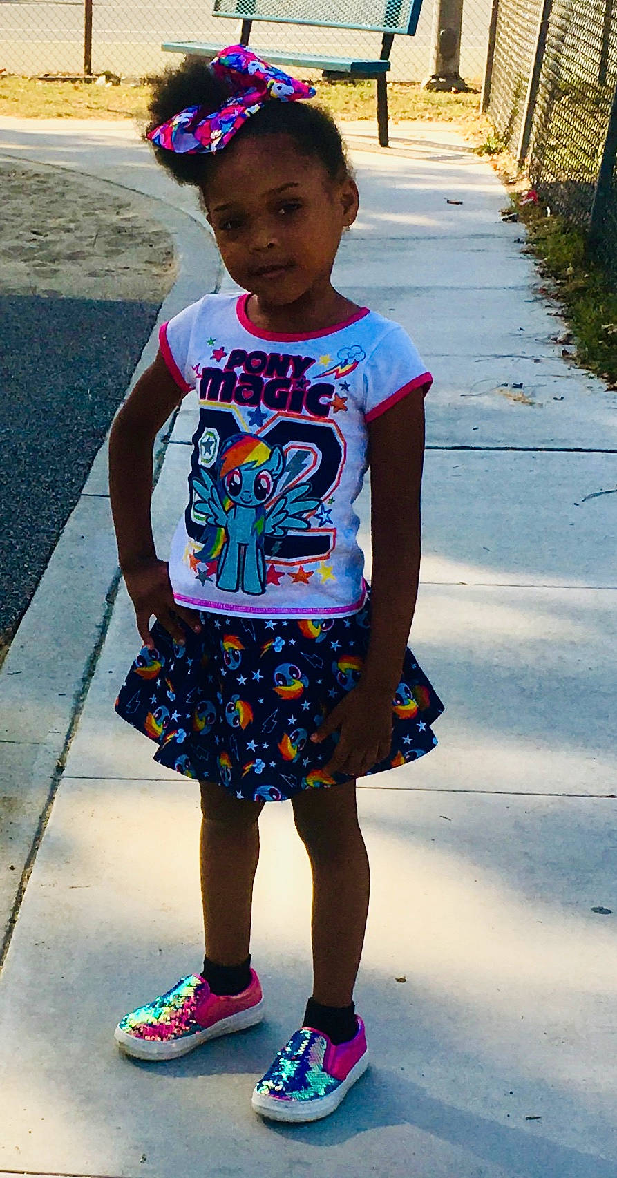 Jasaiah joined the competition — help win amazing prizes! azure, black, blue, cool, electric_blue, fashion, fun, happy, joint, leisure, magenta, neck, people, person, pink, sleeve, snapshot, standing, street_fashion, toddler