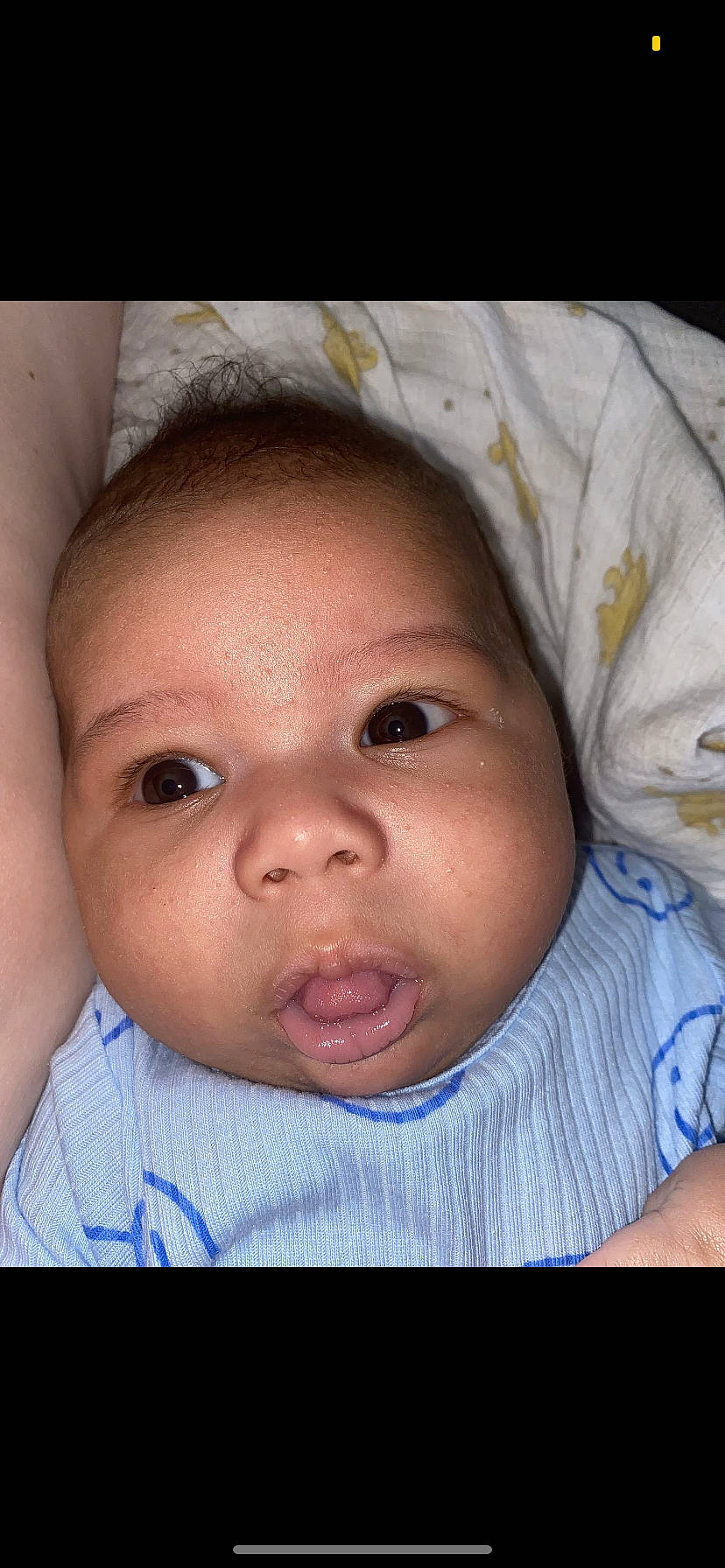 Jakobe joined the competition — help win amazing prizes! baby, cheek, child, ear, eyebrow, eyelash, forehead, gesture, happy, human_body, iris, jaw, lip, mouth, nose, organ, person, skin, sleeve, smile