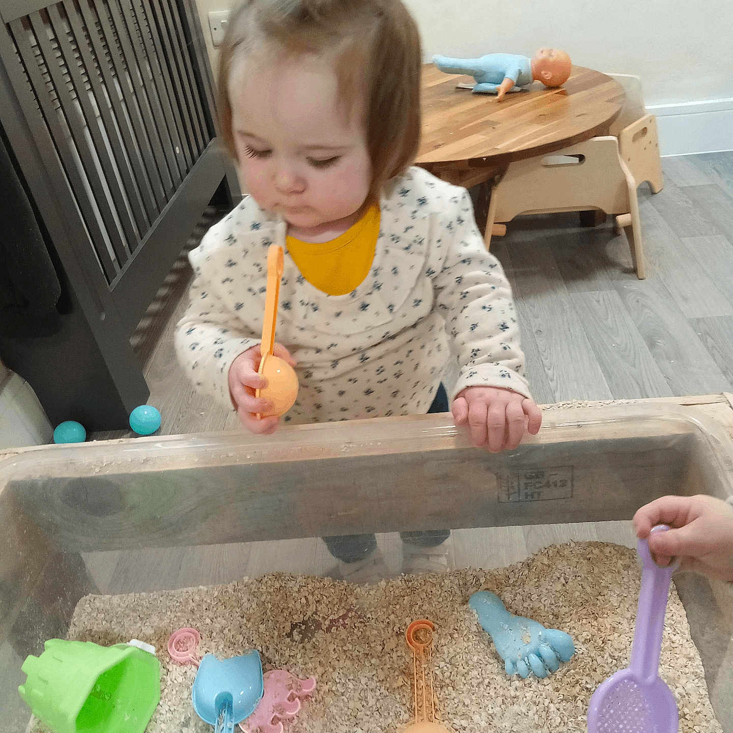 Amelia joined the competition — help win amazing prizes! bodypart, child, cutlery, drawer, face, female, finger, furniture, girl, hand, hardwood, head, kitchenutensil, person, photography, plywood, portrait, spoon, table, wood