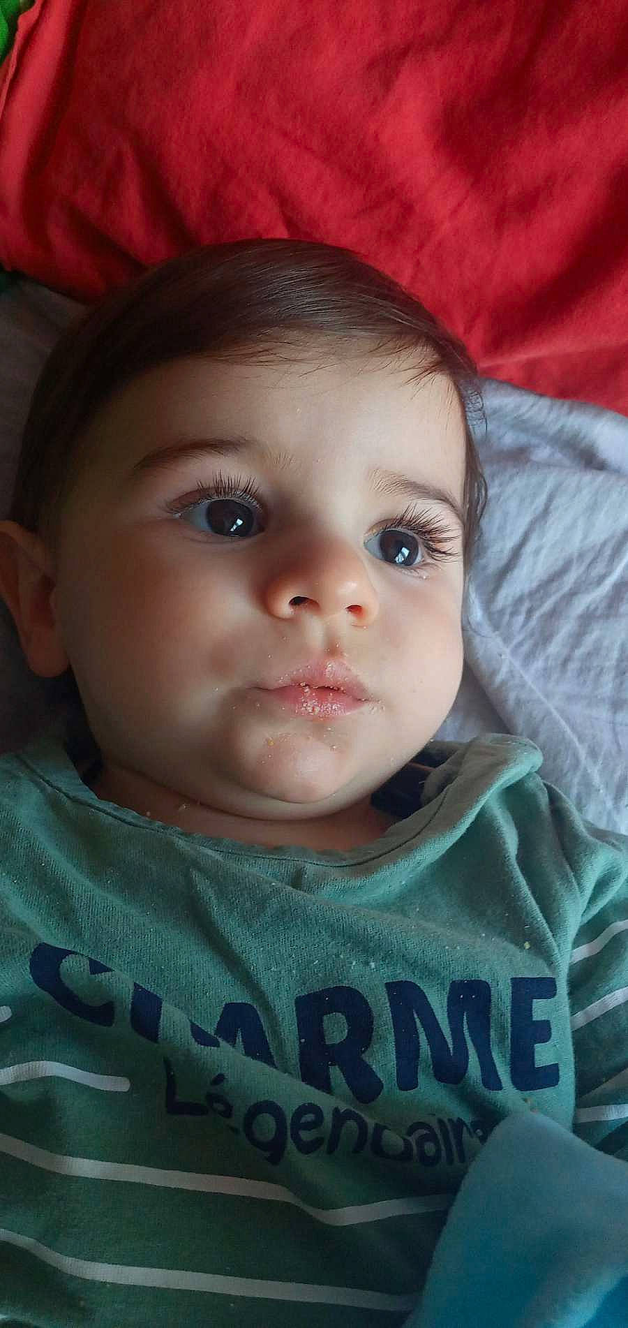 Giovanni participe au concours pour gagner de l'argent avec cette photo : baby, baby_toddler_clothing, beauty, cheek, child, chin, close_up, eye, eyebrow, eyelash, flash_photography, forehead, fun, iris, lip, mouth, nose, person, skin, sleeve