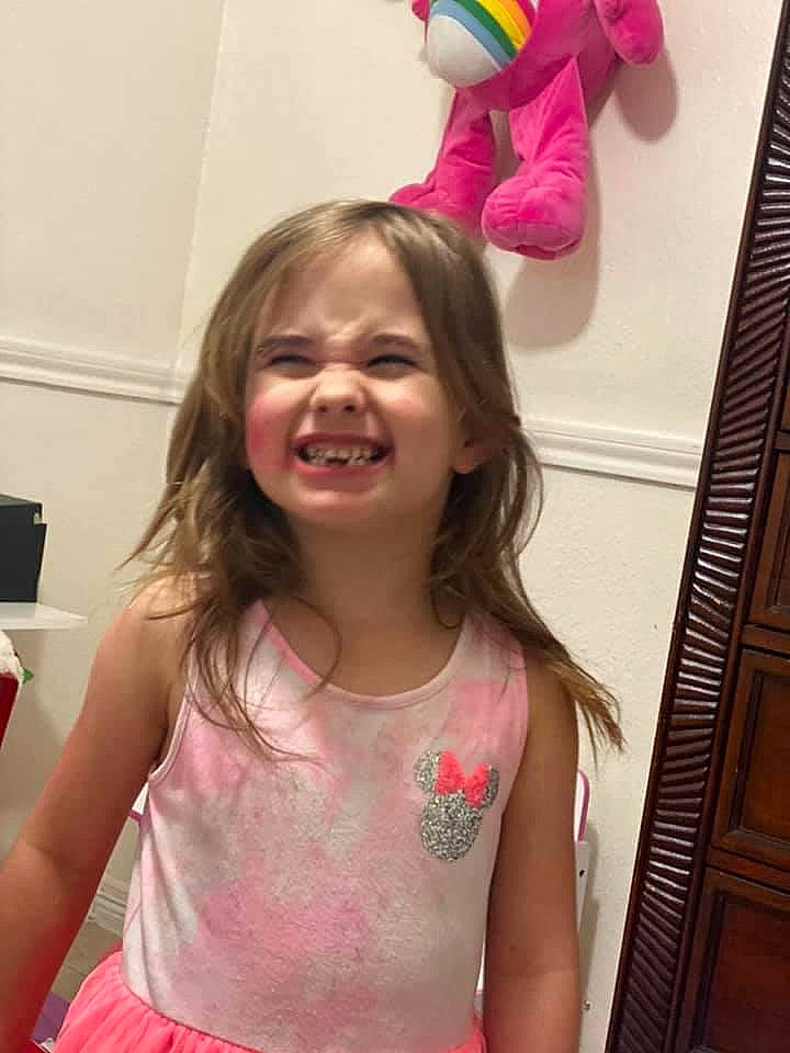 Mackenzie Brooke joined the competition — help win amazing prizes! child, facial_expression, finger, fun, gesture, hair, hairstyle, happy, head, human, joint, joy, mammal, mouth, organ, person, photograph, pink, shoulder, skin