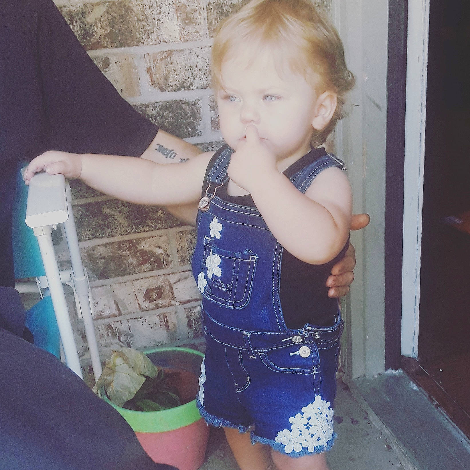 Savannah joined the competition — help win amazing prizes! arm, baby, baby_products, baby_toddler_clothing, child, hand, leg, person, play, product, shorts, skin, summer, toddler, vacation