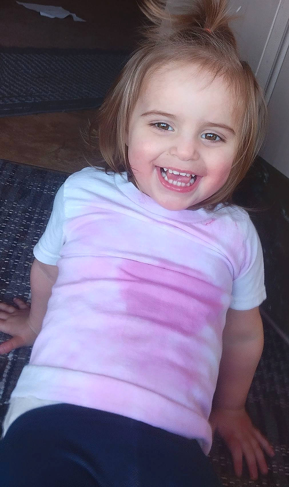 Alaina joined the competition — help win amazing prizes! arm, eyelash, flash_photography, hairstyle, happy, human_body, iris, jaw, joy, lip, magenta, mouth, neck, nose, person, pink, shoulder, skin, sleeve, smile