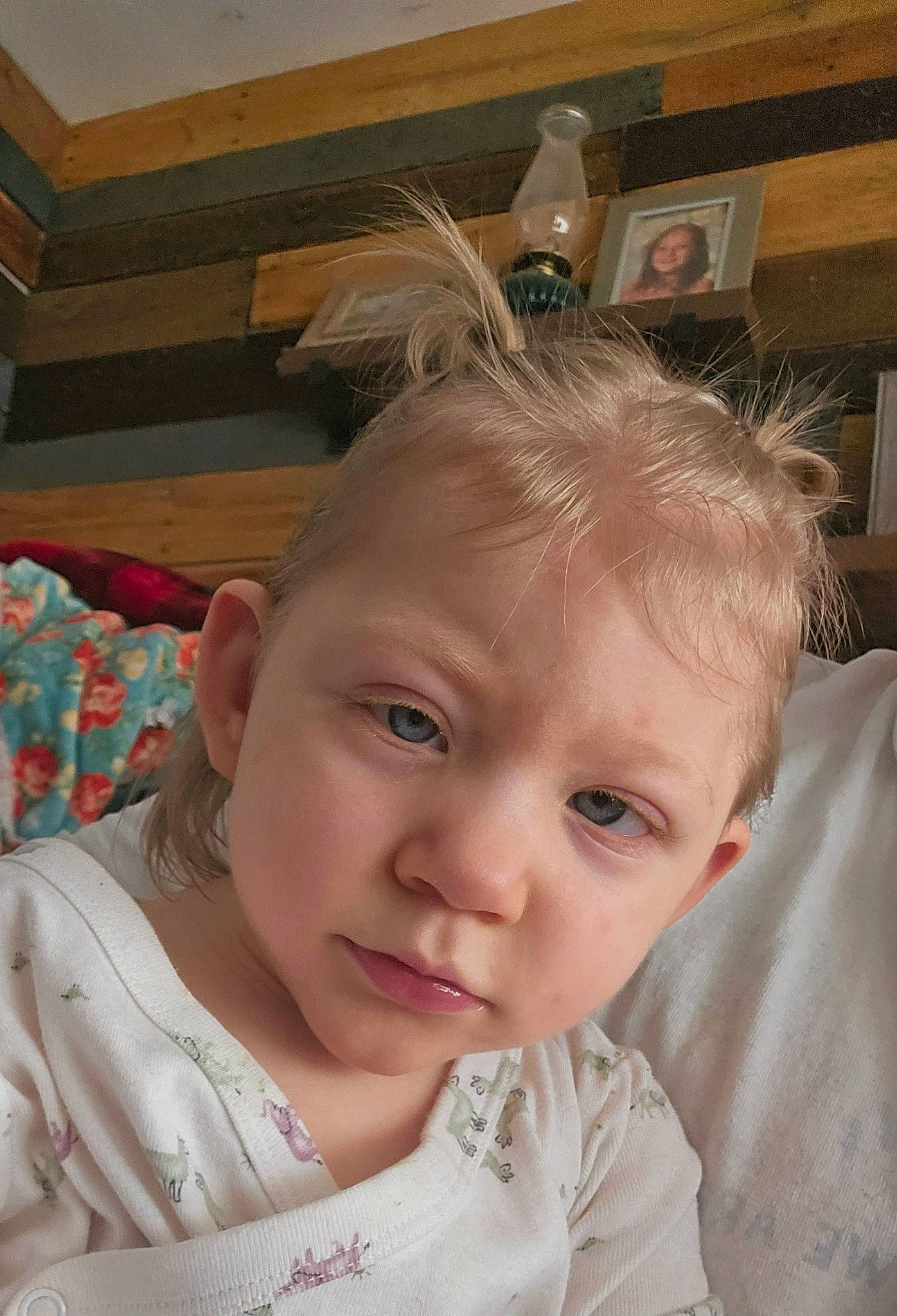 Willa joined the competition — help win amazing prizes! baby, baby_toddler_clothing, cheek, child, chin, ear, eye, eyebrow, eyelash, face, facial_expression, fun, happy, head, iris, linens, nose, person, skin, smile