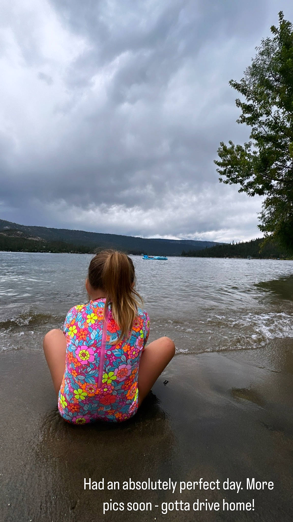 Cecily is registered to the contest to win money with this photo: bank, calm, cloud, dress, flash_photography, fun, happy, horizon, lake, landscape, leisure, people_in_nature, person, plant, recreation, reservoir, sky, t_shirt, travel, tree