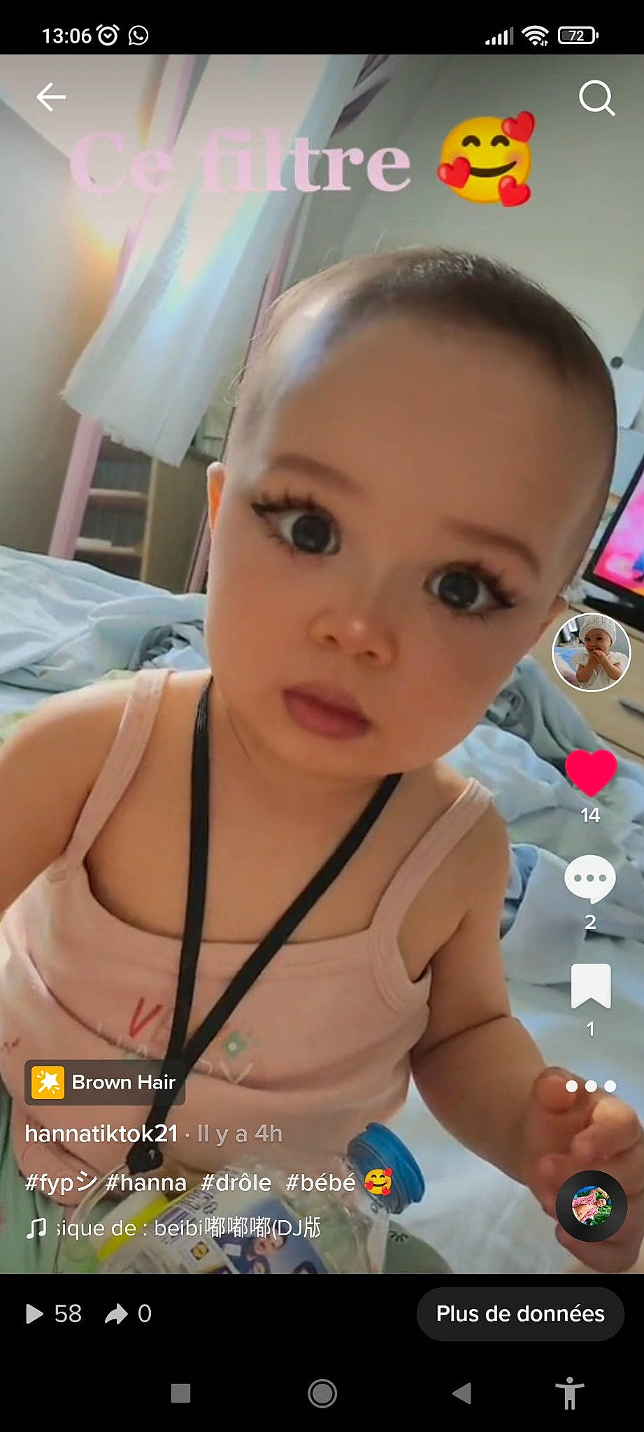 Atavwigho Hanna participe au concours pour gagner de l'argent avec cette photo : baby, black_hair, cheek, chest, chin, cool, eyebrow, eyelash, facial_expression, hair, happy, head, human_body, iris, lip, mouth, neck, nose, person, selfie