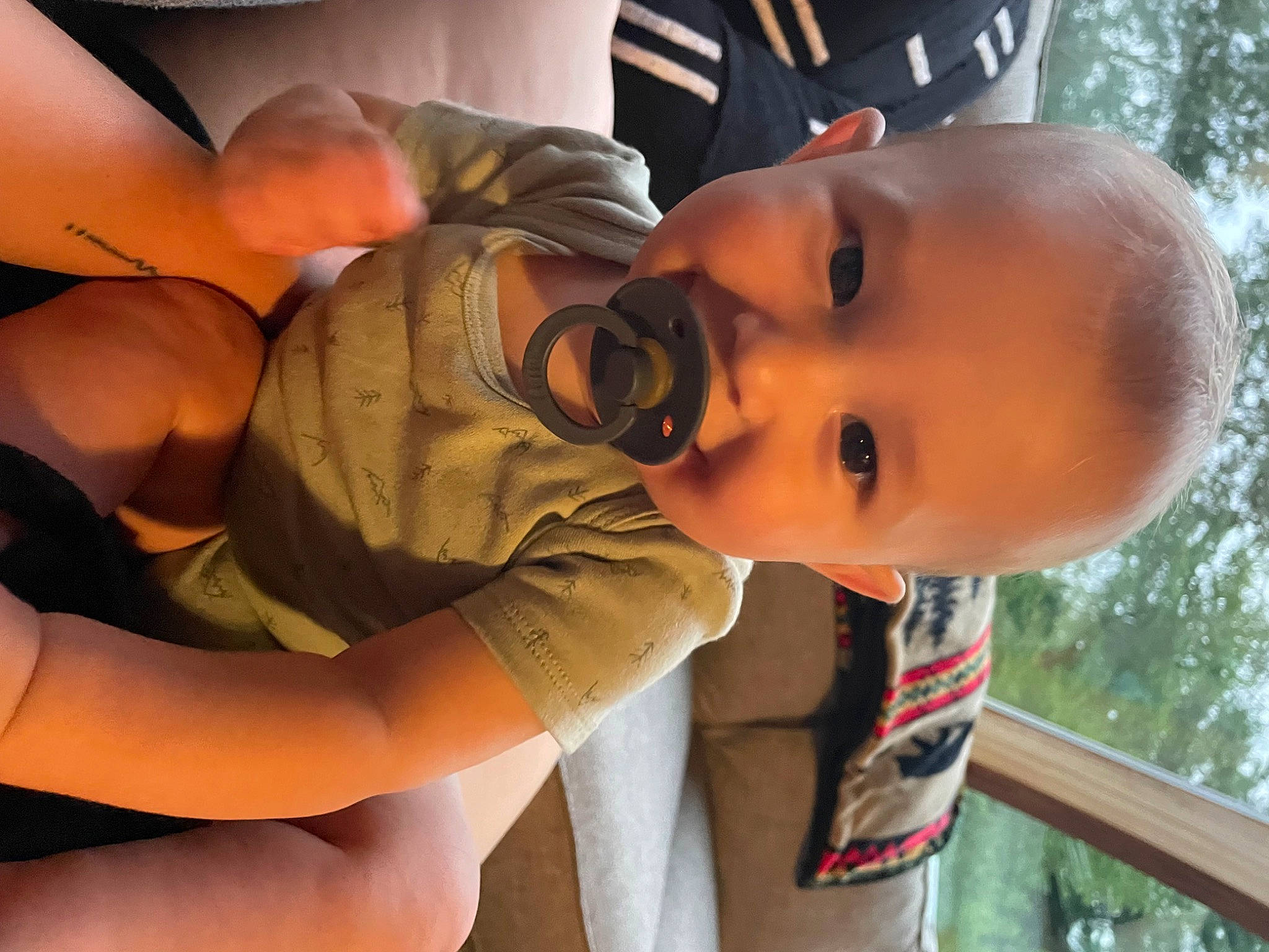Holden joined the competition — help win amazing prizes! baby, baby_toddler_clothing, chest, child, comfort, elbow, face, fun, happy, hat, human_leg, leisure, mammal, mouth, nose, person, skin, smile, thigh, toddler