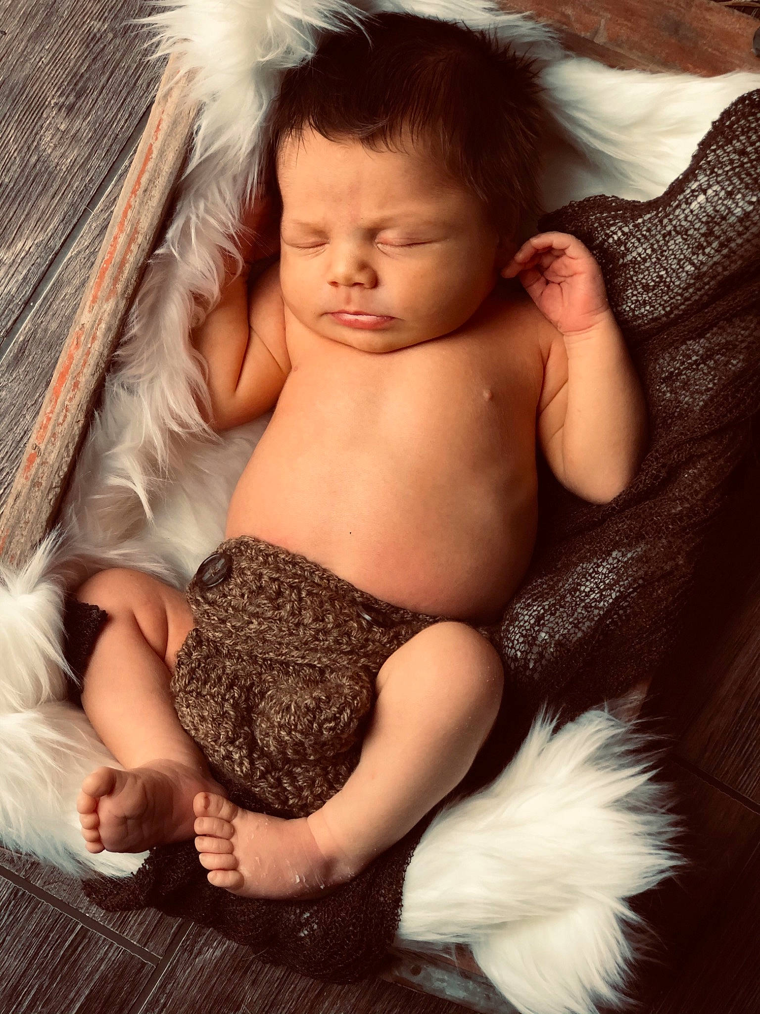 Houston joined the competition — help win amazing prizes! baby, chest, child, child_model, fictional_character, fur, long_hair, person, photography, skin, smile, toddler