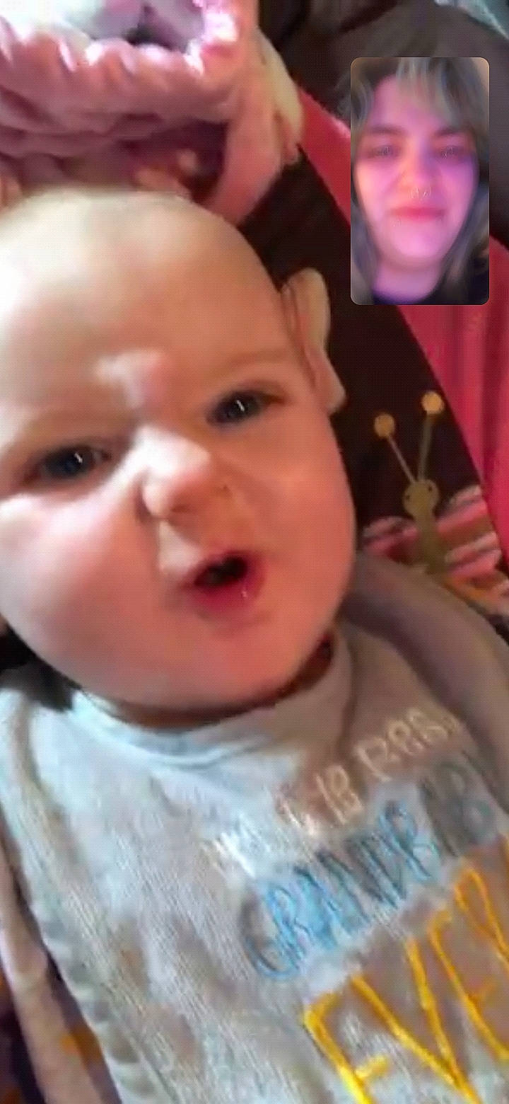 Scarlett is registered to the contest to win money with this photo: baby, baby_toddler_clothing, cheek, chin, ear, eyebrow, eyelash, forehead, happy, iris, jaw, joy, lip, mouth, nose, person, pink, skin, smile, toddler