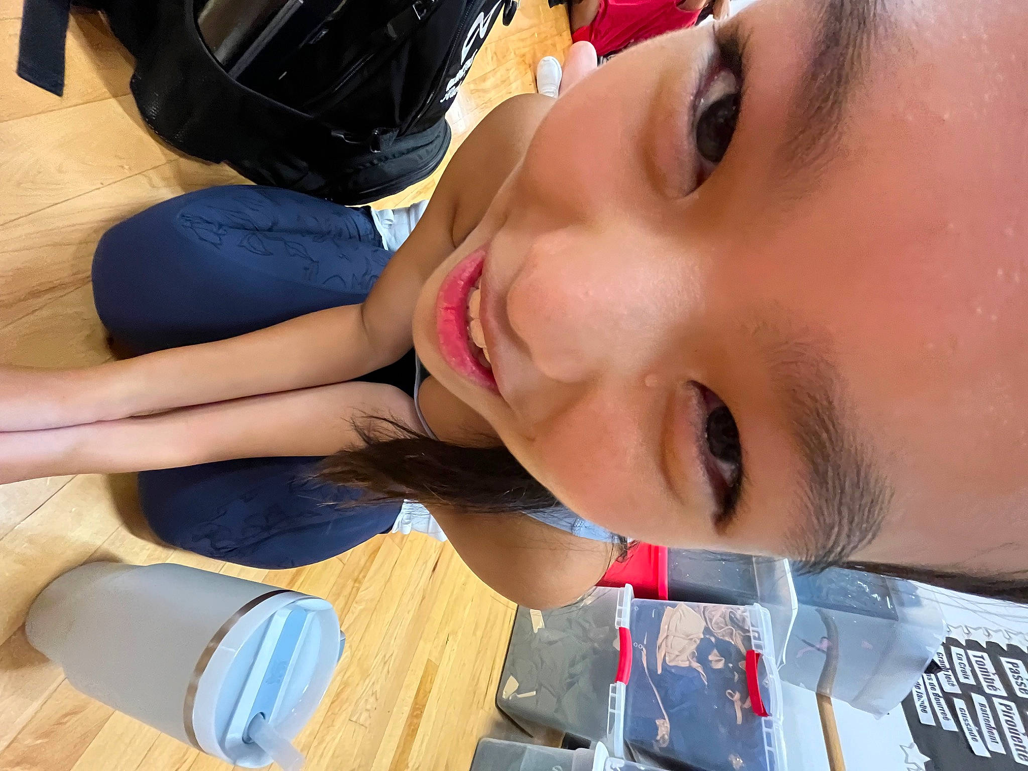 Rachel is registered to the contest to win money with this photo: black_hair, cool, elbow, electric_blue, eyelash, forehead, fun, happy, jaw, leisure, lip, mouth, nail, neck, nose, person, skin, smile, thigh, varnish