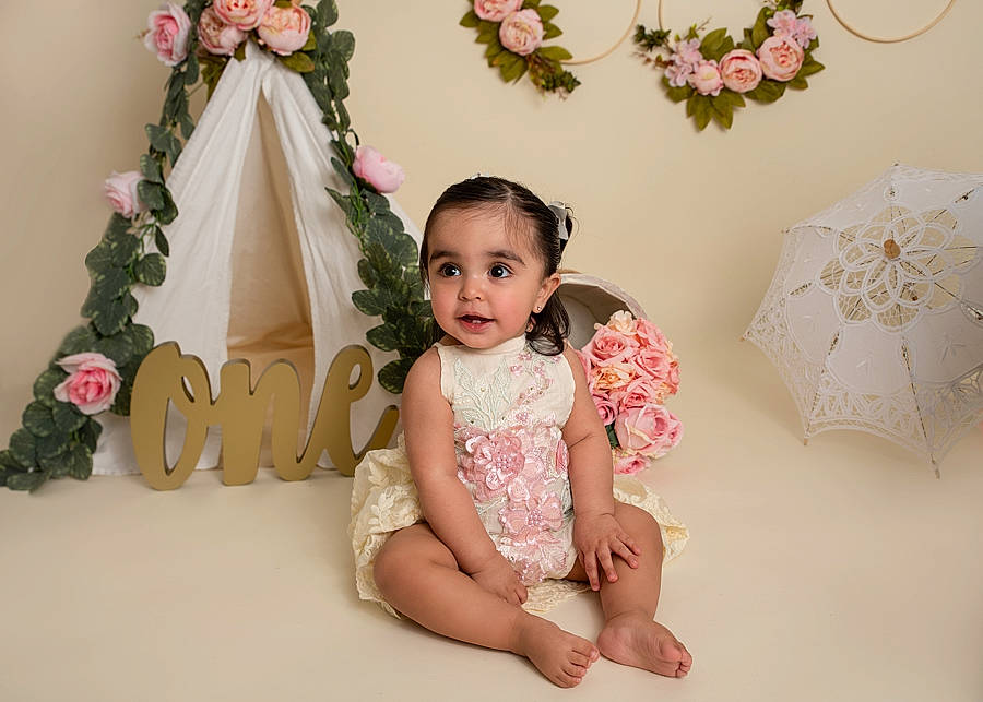 Catherine joined the competition — help win amazing prizes! baby, baby_toddler_clothing, child, cut_flowers, dress, event, fashion_accessory, flower, flower_arranging, fun, happy, person, pink, plant, product, room, rose, smile, textile, toddler