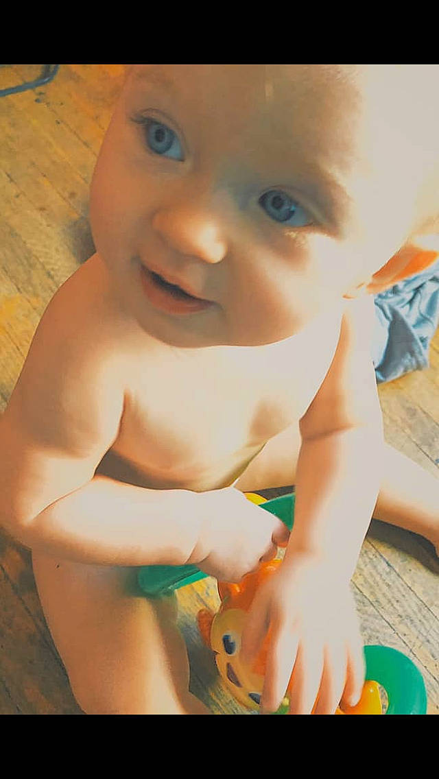 Ashlynn joined the competition — help win amazing prizes! baby, cheek, child, eye, finger, mouth, nose, person, play, skin, smile, toddler