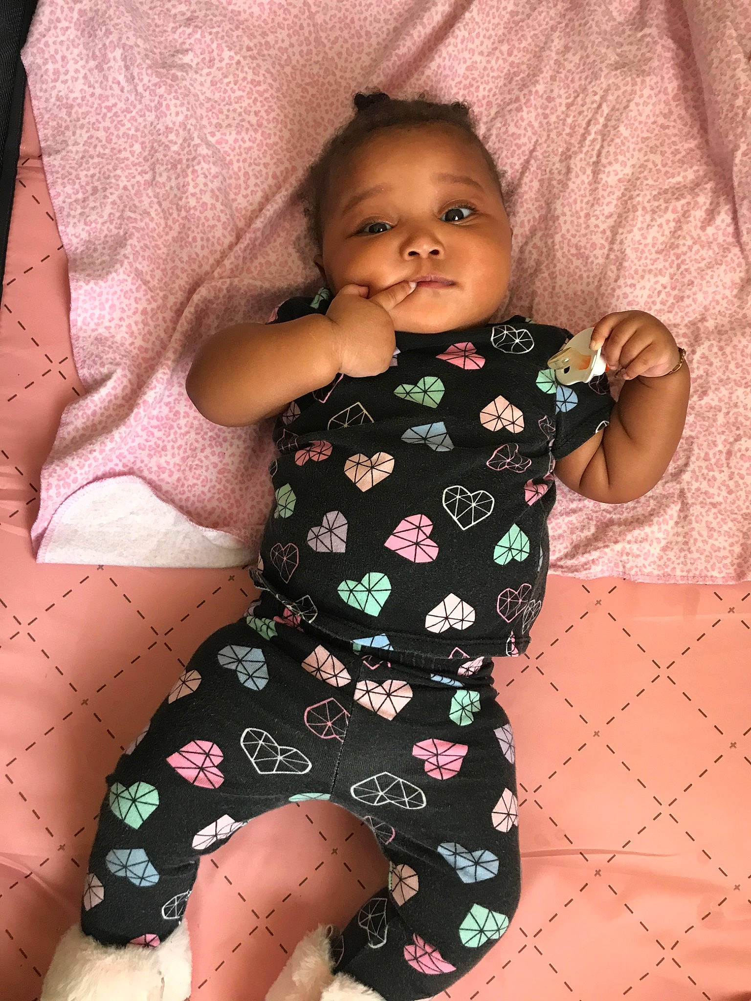 Ta Mahni joined the competition — help win amazing prizes! arm, baby, baby_toddler_clothing, cheek, child, leg, person, pink, skin, thigh, toddler