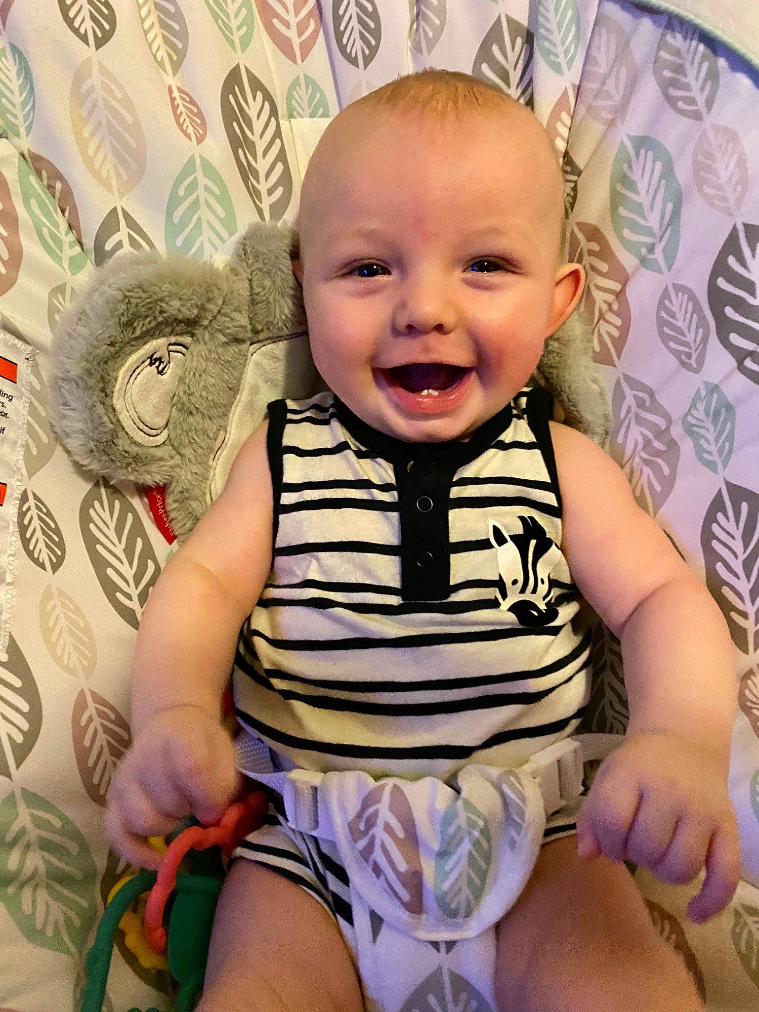 Kadyn is registered to the contest to win money with this photo: baby, baby_products, baby_toddler_clothing, cheek, child, cool, eye, face, facial_expression, happy, head, iris, leg, mouth, nose, person, product, sitting, skin, smile