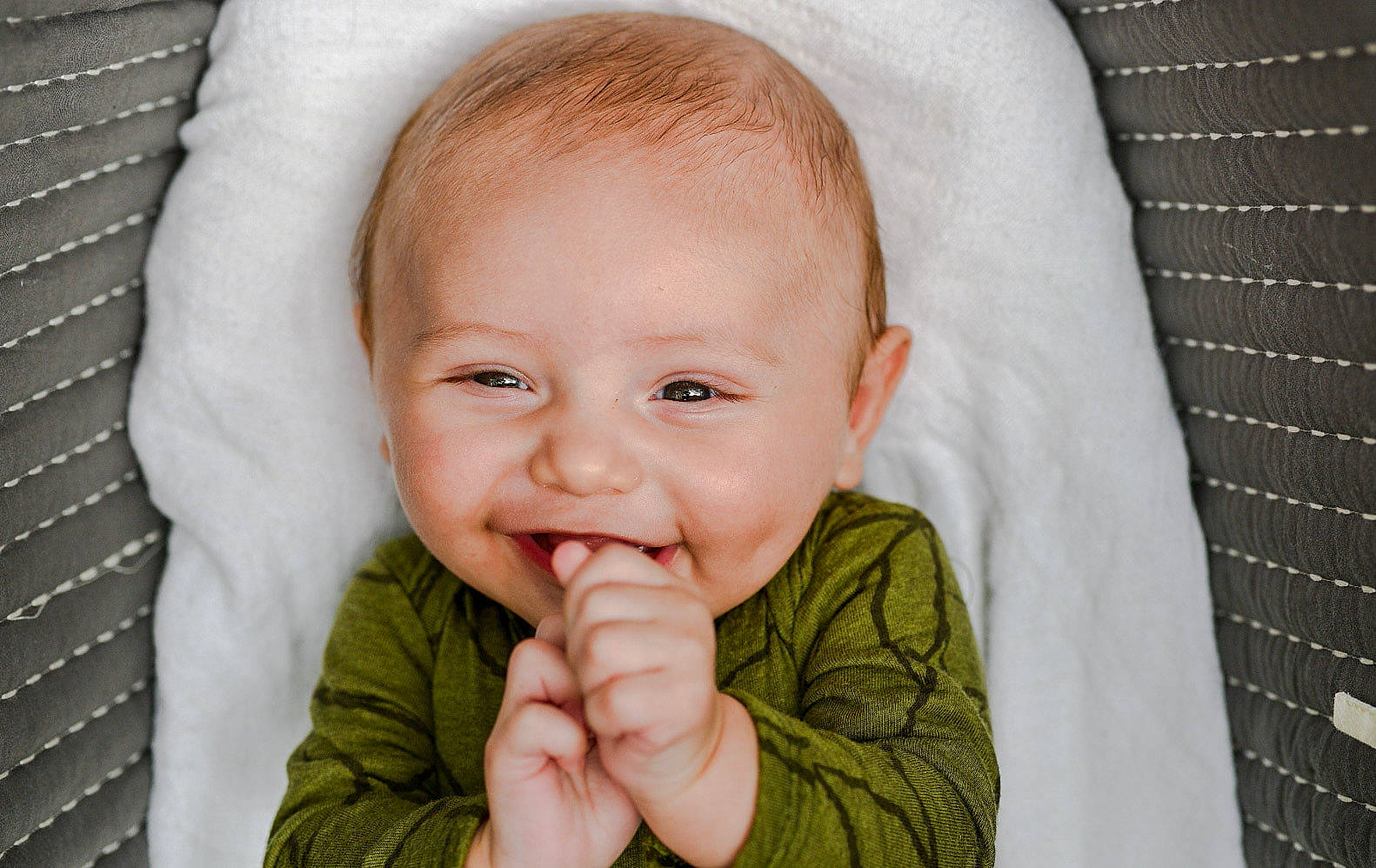 Makai joined the competition — help win amazing prizes! baby, baby_laughing, baby_products, baby_toddler_clothing, cheek, child, comfort, finger, gesture, hand, joy, laugh, linens, person, sleeve, thumb, toddler, tongue, tooth