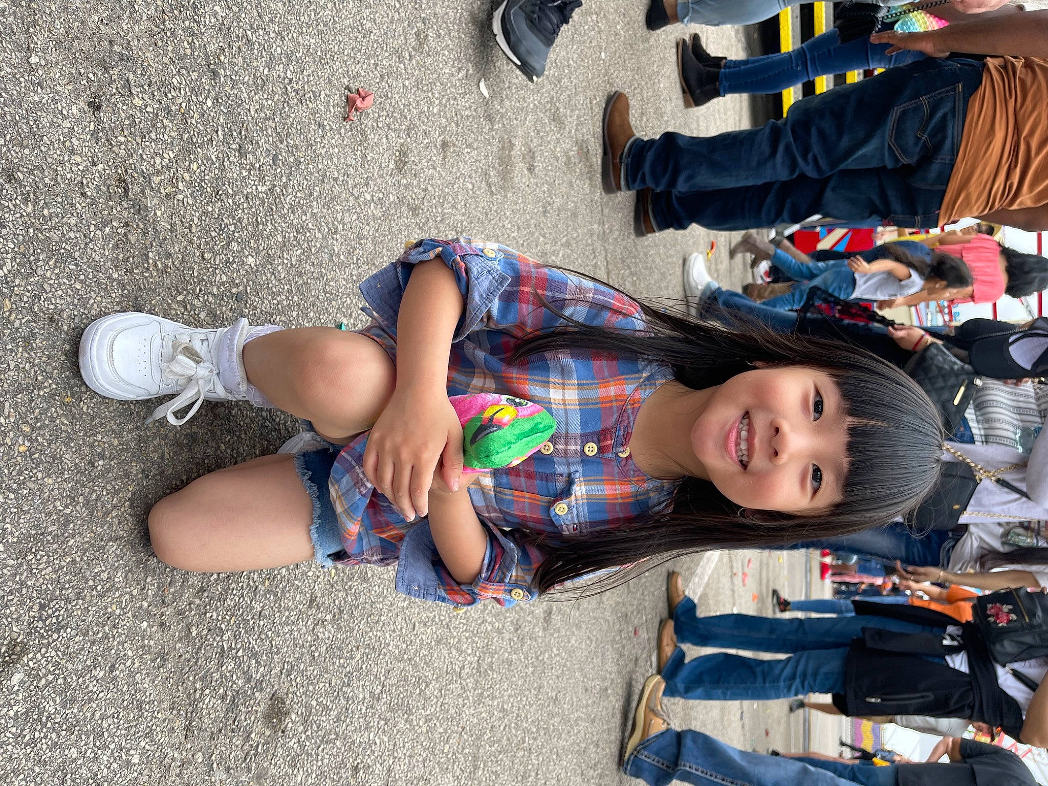 Carina joined the competition — help win amazing prizes! calf, child, electric_blue, foot, fun, human_leg, joy, knee, pattern, person, product, recreation, shoe, sitting, smile, sneakers, sock, street_fashion, thigh, toddler