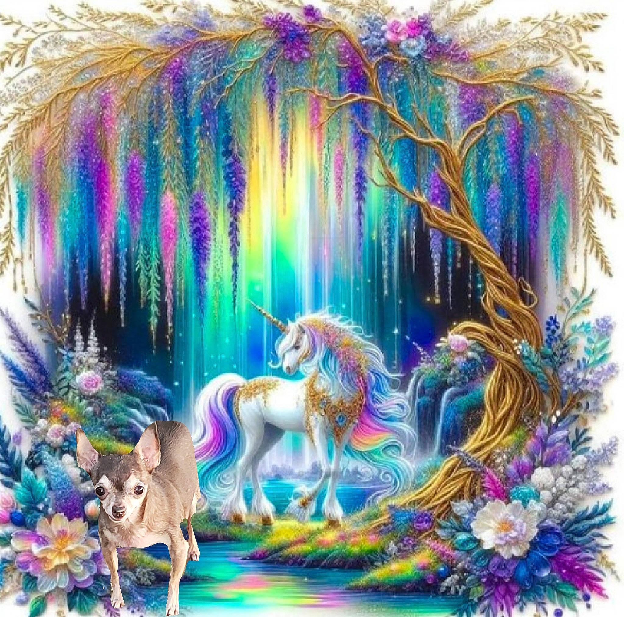 Miss Peanut is registered to the contest to win money with this photo: amusement_ride, art, event, fictional_character, font, fun, graphics, grass, horse, illustration, magenta, mythical_creature, mythology, nature, nonbuilding_structure, organism, painting, recreation, visual_arts, working_animal