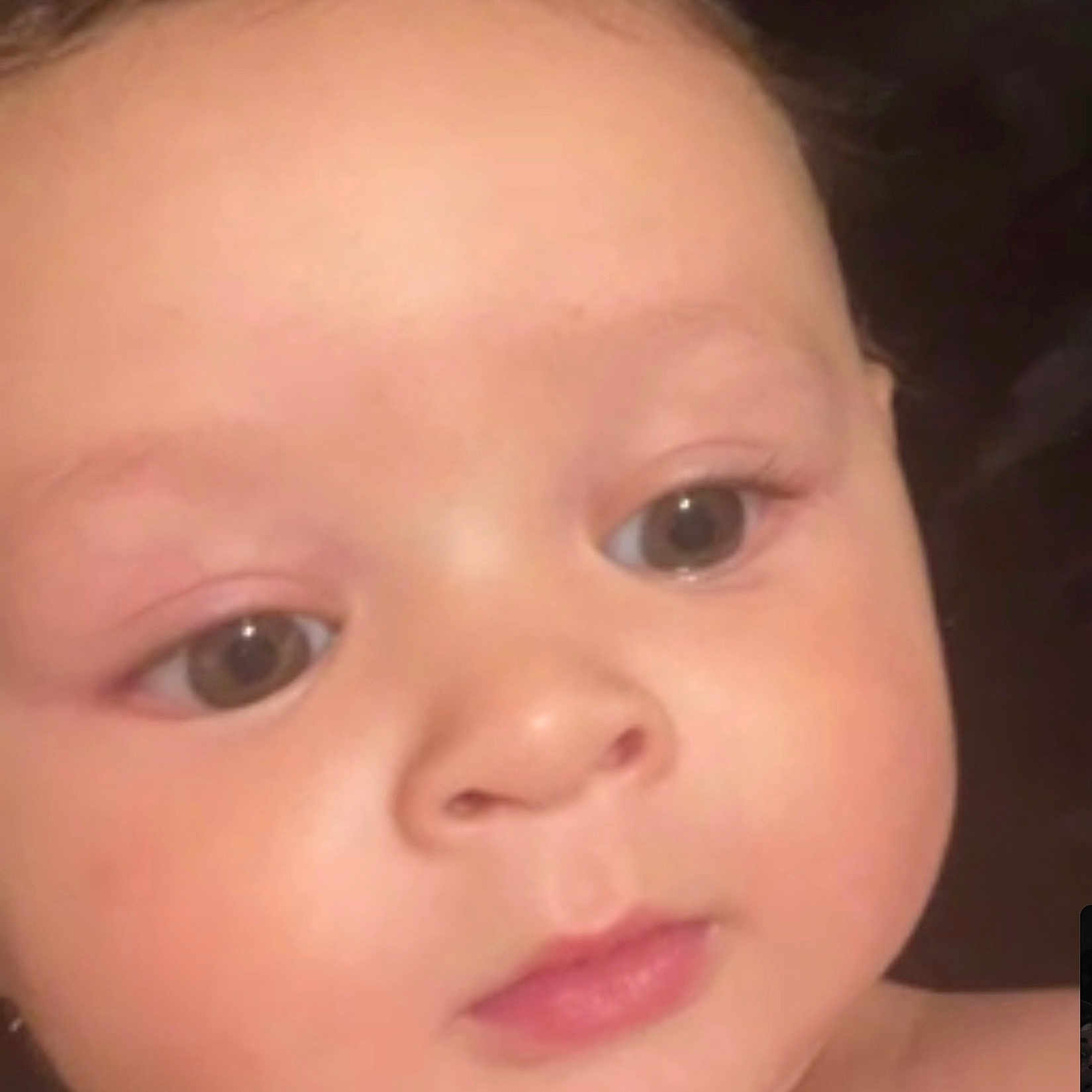 Jose Luis joined the competition — help win amazing prizes! baby, face, close_up, infant, skin, eyes, expression, portrait, child, cute, newborn, person, human, young, head, cheeks, innocence, soft, curious, background