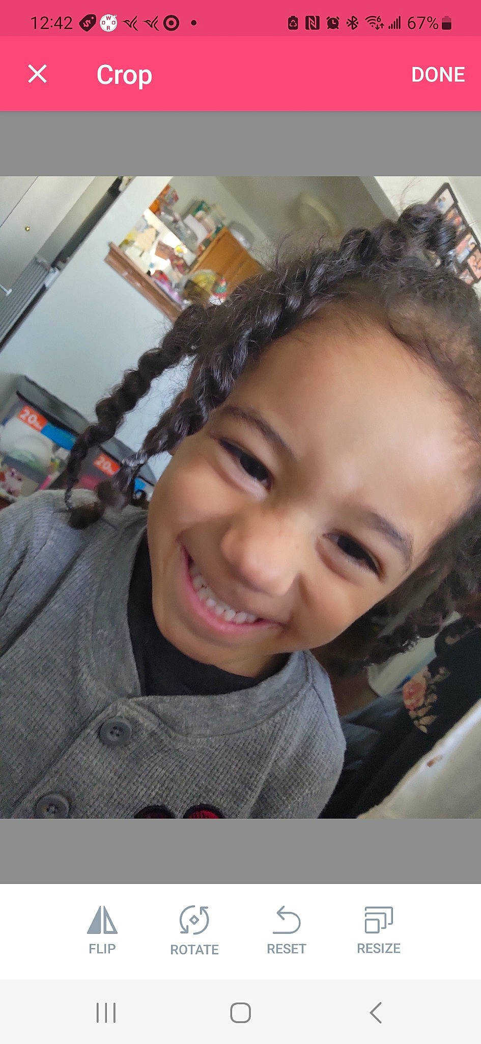 Greyson is registered to the contest to win money with this photo: black_hair, cheek, chin, ear, eyebrow, eyelash, forehead, fun, happy, jaw, joy, lip, long_hair, mouth, nose, person, picture_frame, selfie, skin, smile