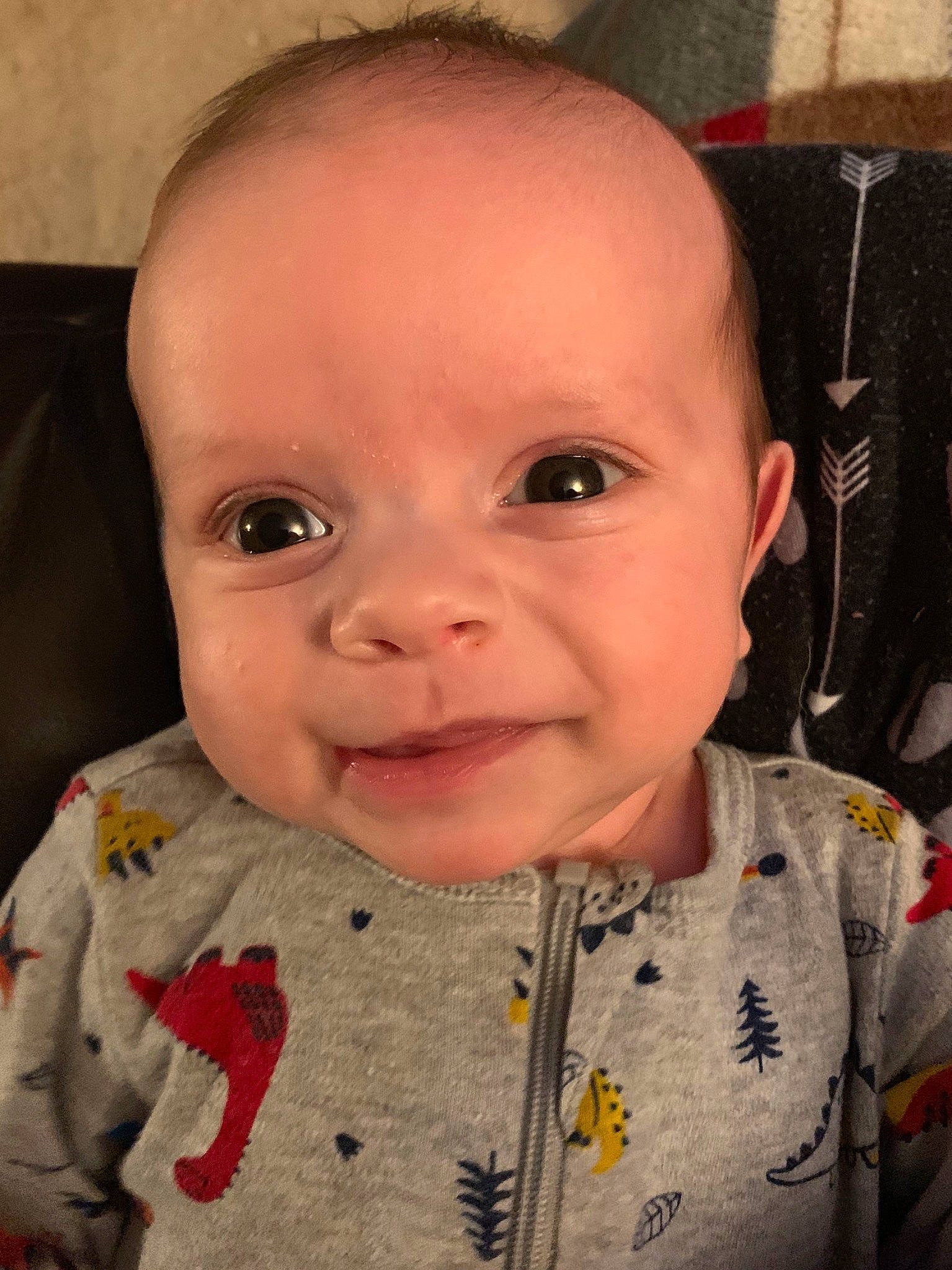 Gaige is registered to the contest to win money with this photo: baby, buzz_cut, cheek, child, chin, ear, eye, eyebrow, face, facial_expression, forehead, head, iris, lip, mouth, nose, organ, person, skin, smile
