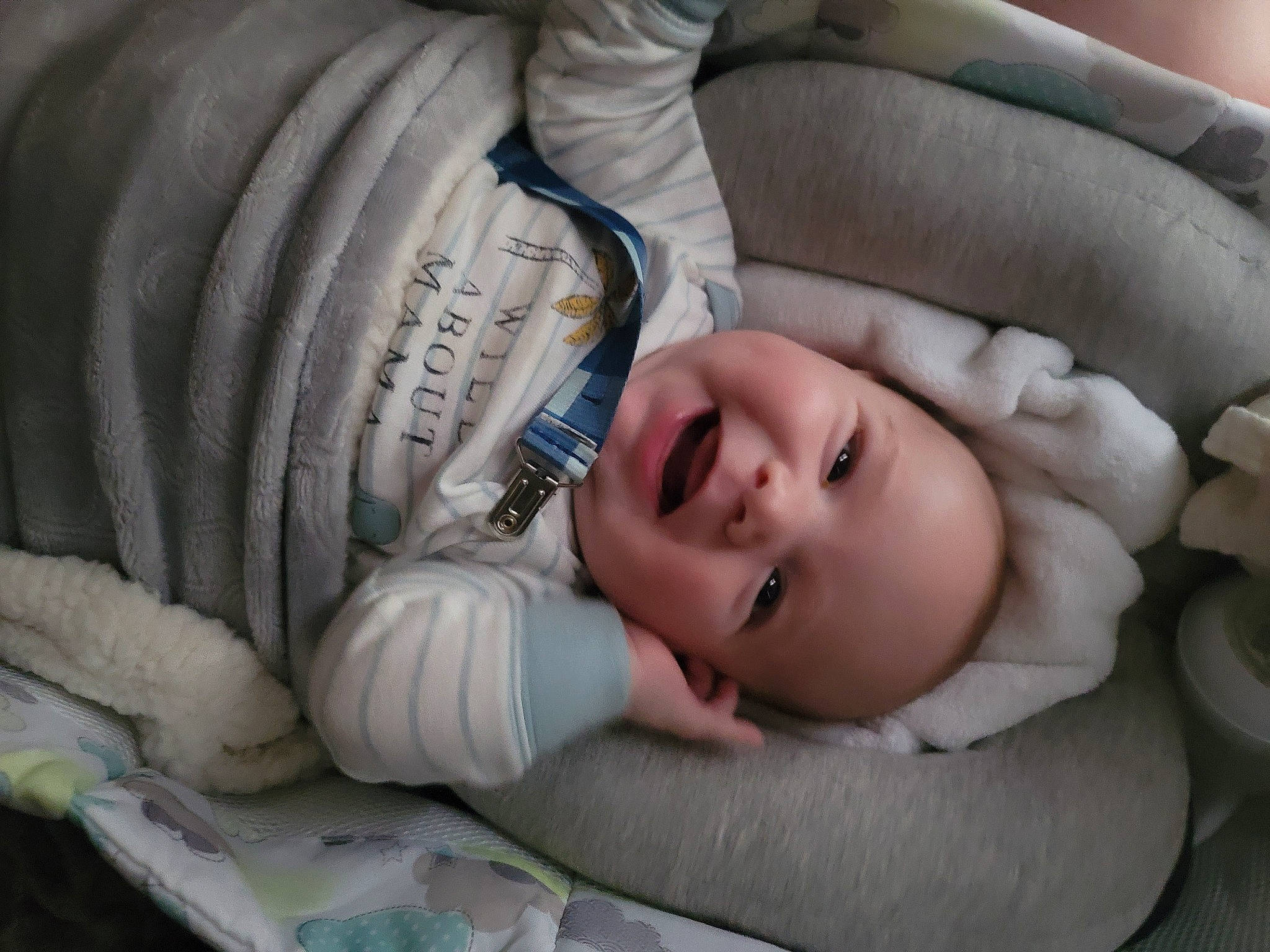 Leo joined the competition — help win amazing prizes! baby, baby_products, baby_sleeping, baby_toddler_clothing, bedtime, cheek, child, comfort, grass, headgear, linens, nap, person, portrait_photography, product, sitting, skin, sleep, smile, toddler