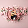 Star is registered to the contest to win money with this photo: baby, infant, girl, basket, pink, flowers, roses, decor, headband, clothing, cute, portrait, flower_petals, soft_texture, mama, lying_down, pastel_colors, adorable, newborn, studio_shot