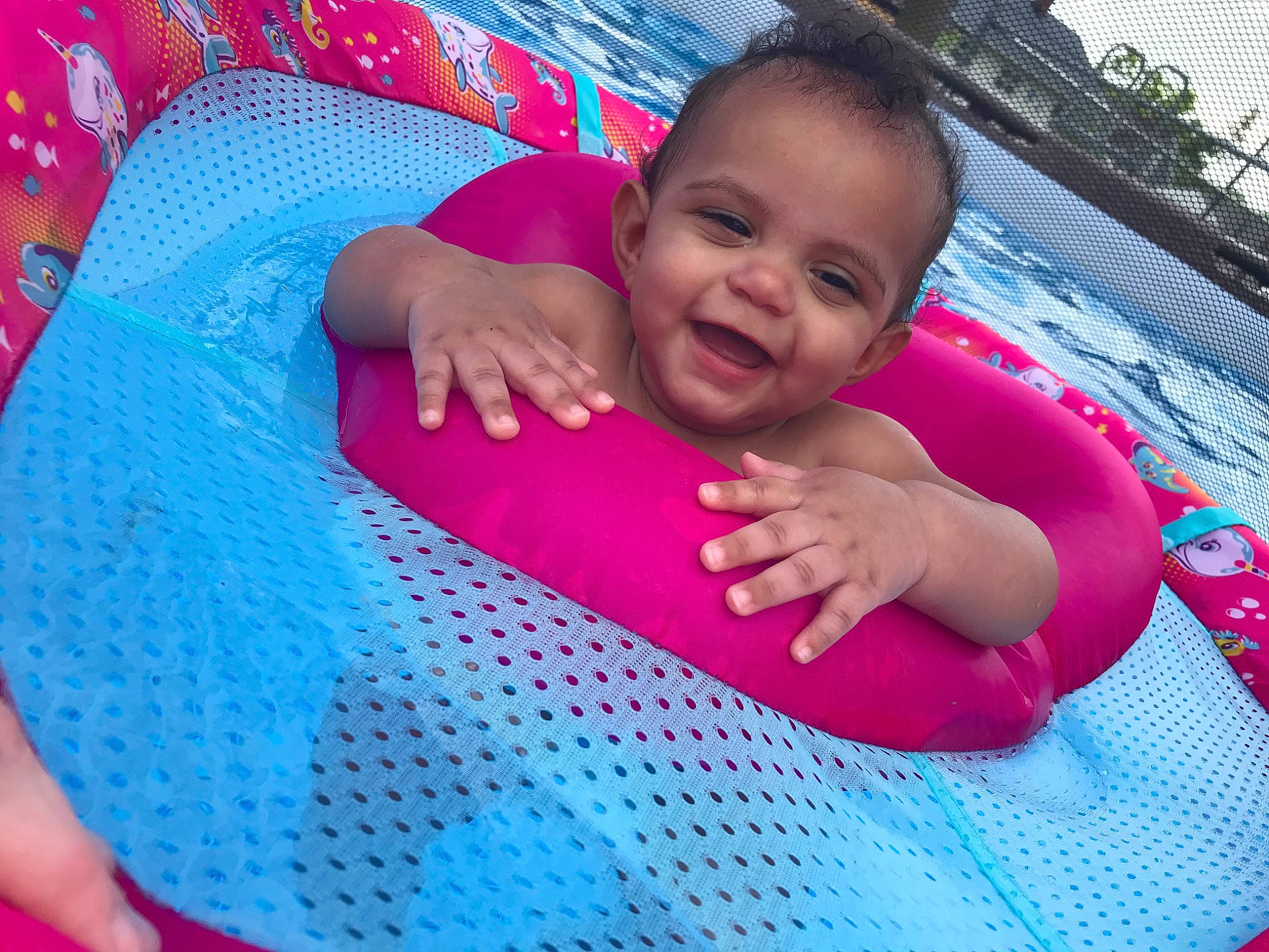 Aubrielle is registered to the contest to win money with this photo: baby, baby_float, baby_products, child, fun, leisure, magenta, person, pink, play, product, textile, toddler