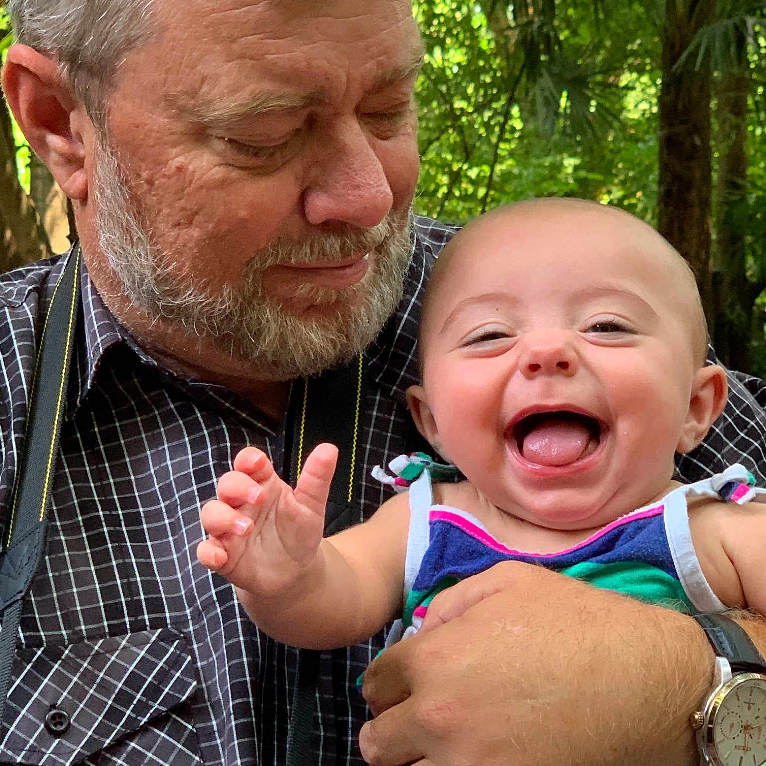 Emmaline joined the competition — help win amazing prizes! baby, child, daughter, facial_expression, father, finger, fun, gesture, grandparent, happy, laugh, male, mother, nose, people, person, smile, thumb, toddler, wrinkle