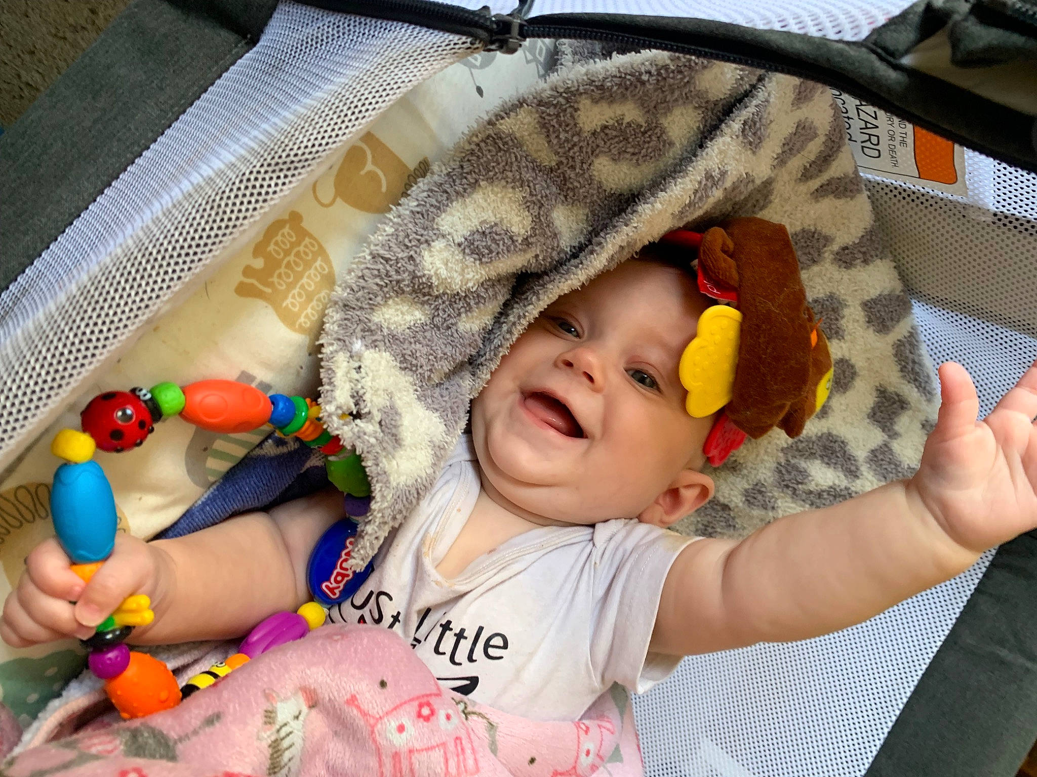 Haven joined the competition — help win amazing prizes! baby, baby_products, baby_sleeping, baby_toddler_clothing, cheek, child, comfort, hand, head, headwear, linens, mouth, nail, pattern, person, play, room, sitting, skin, stuffed_toy