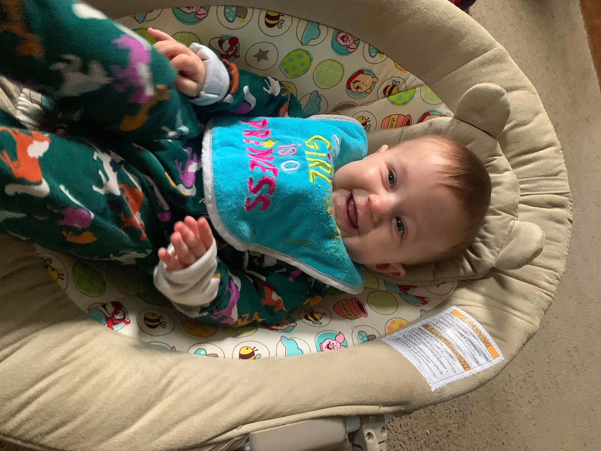 Haven is registered to the contest to win money with this photo: baby, baby_products, baby_toddler_clothing, child, comfort, fun, joy, linens, nap, person, room, sitting, sleep, sleeve, smile, toddler, tree