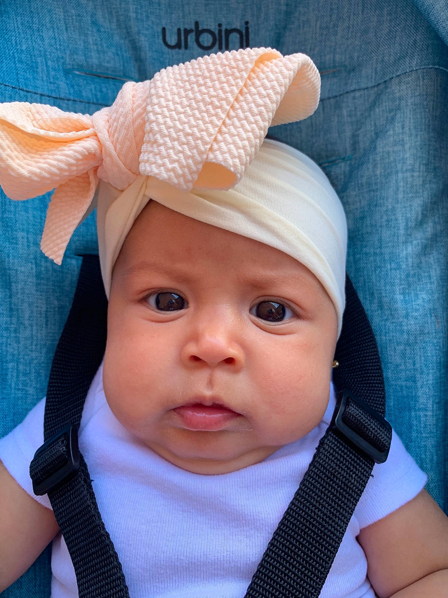 Emiliana is registered to the contest to win money with this photo: baby, baby_products, blue, bonnet, cap, child, clothing, costume_accessory, crochet, ear, face, fashion_accessory, hat, head, headgear, headwear, person, product, skin, toddler