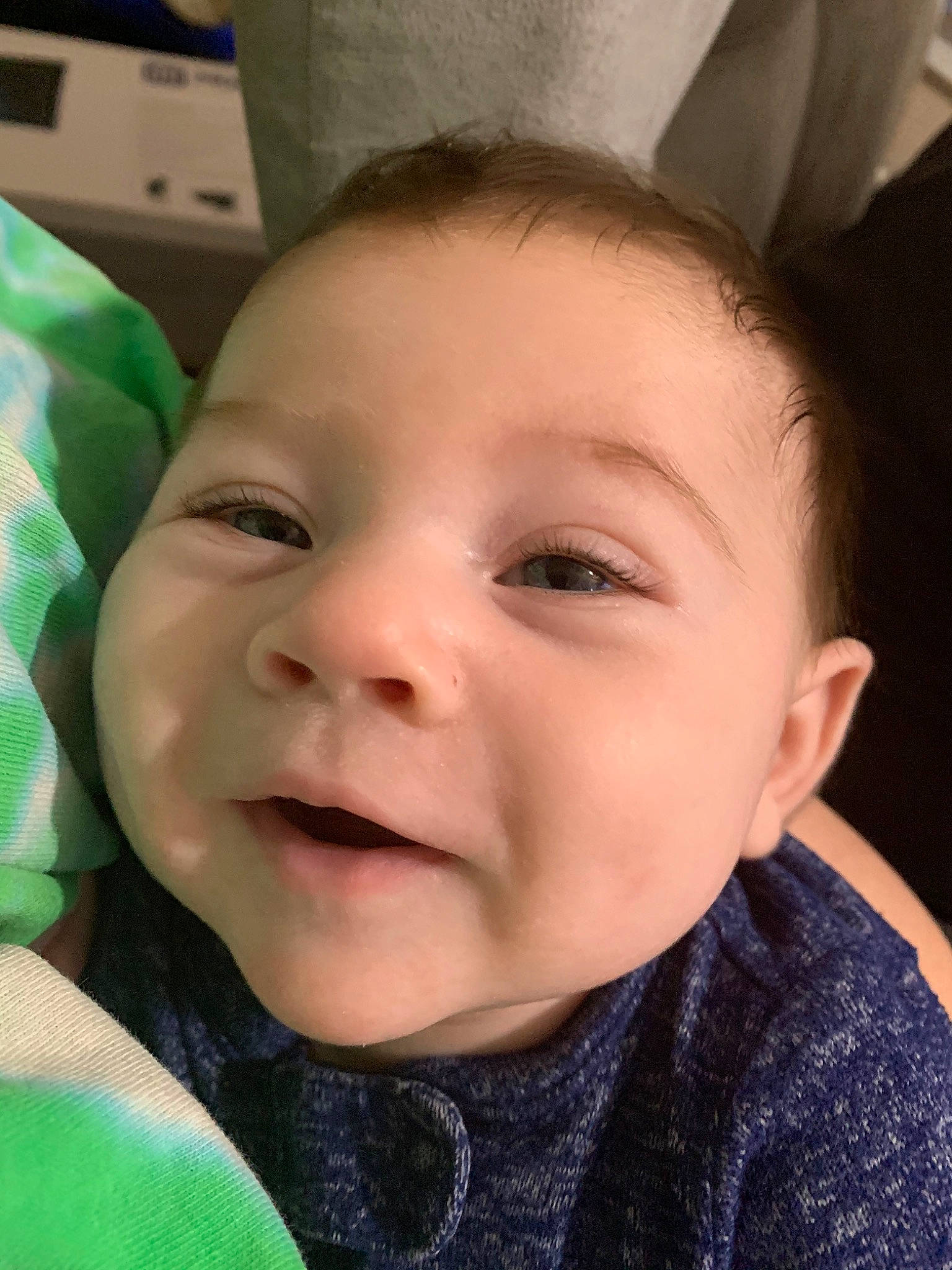 Gaige is registered to the contest to win money with this photo: baby, cheek, child, chin, cool, ear, eye, eyebrow, face, facial_expression, forehead, head, iris, lip, mouth, nose, person, selfie, skin, smile