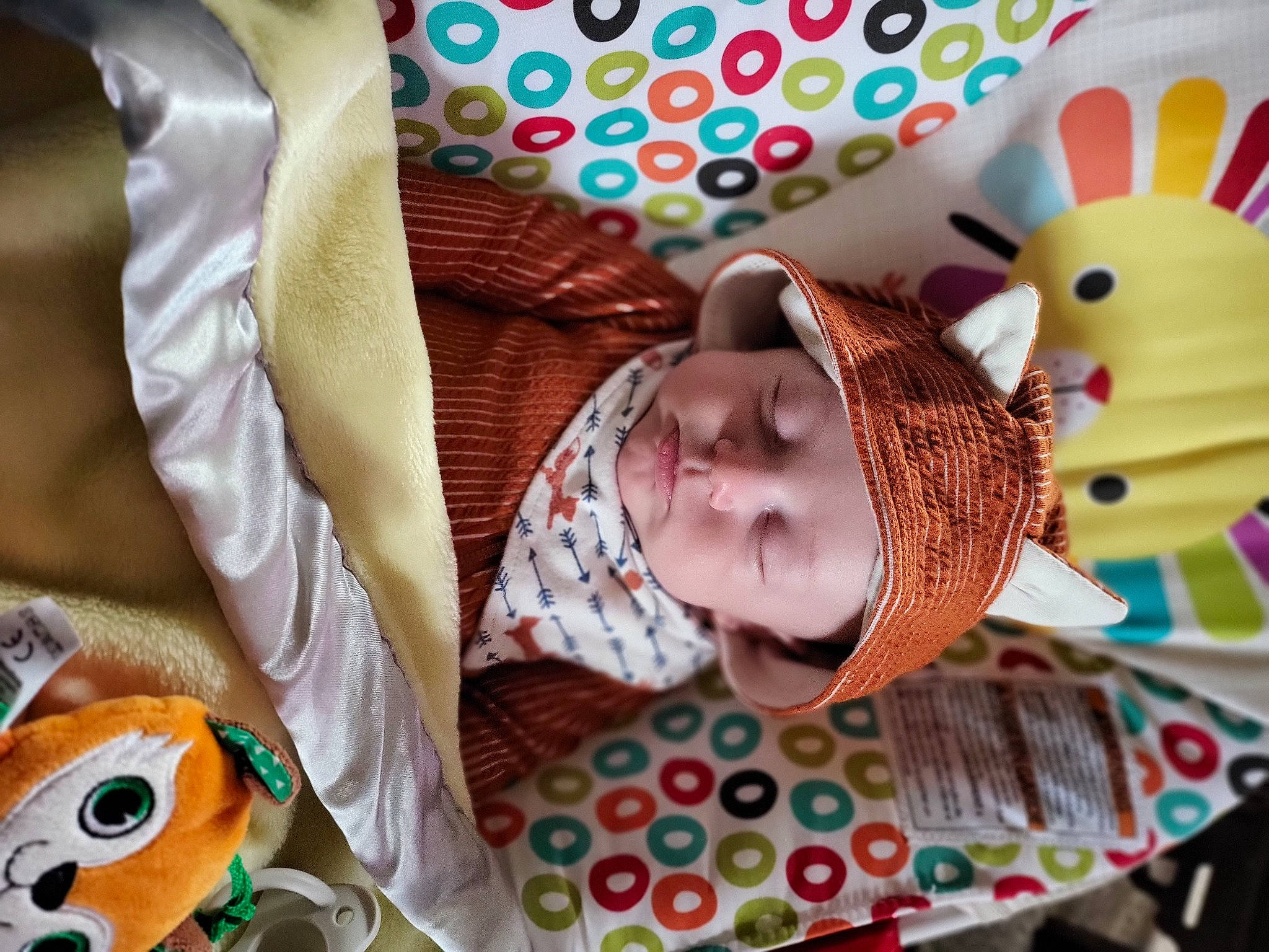 Jasper is registered to the contest to win money with this photo: baby, baby_products, baby_toddler_clothing, baby_toys, child, comfort, fun, happy, headgear, headwear, linens, mammal, pattern, people, person, room, stuffed_toy, textile, toddler, toy