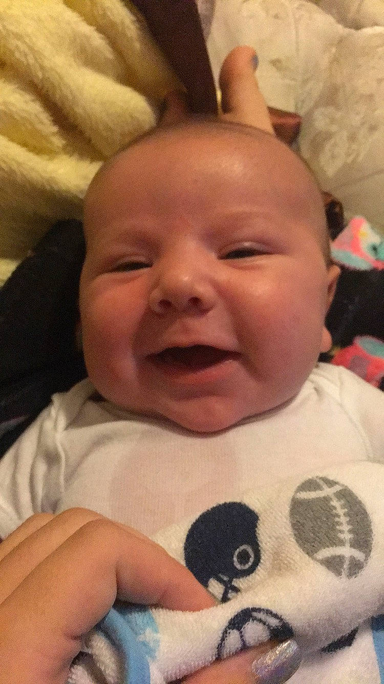 Brayden joined the competition — help win amazing prizes! baby, baby_making_funny_faces, cheek, child, chin, ear, eye, eyebrow, face, facial_expression, forehead, happy, head, laugh, lip, mouth, nose, person, skin, smile